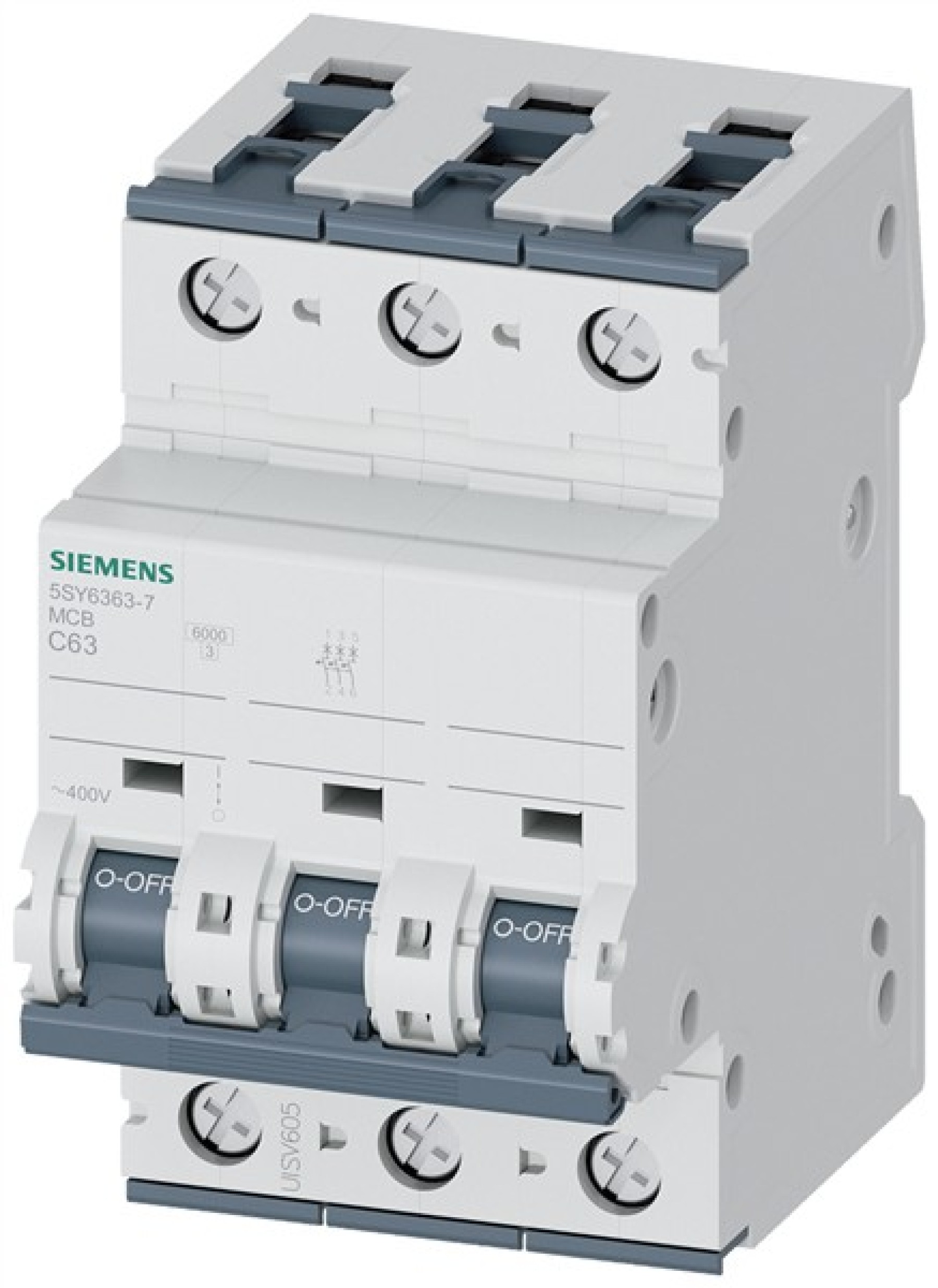 Siemens 3P 63A Type C MCB
