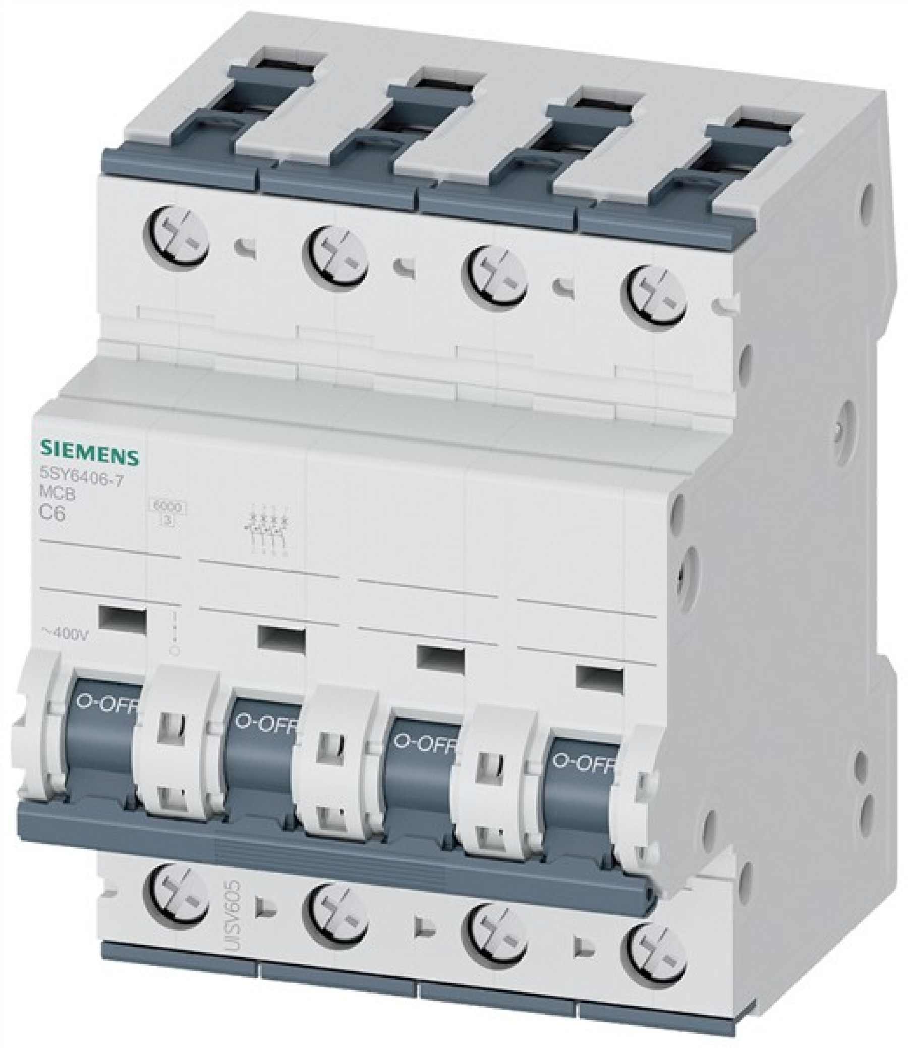 Siemens 4P 6A Type C MCB