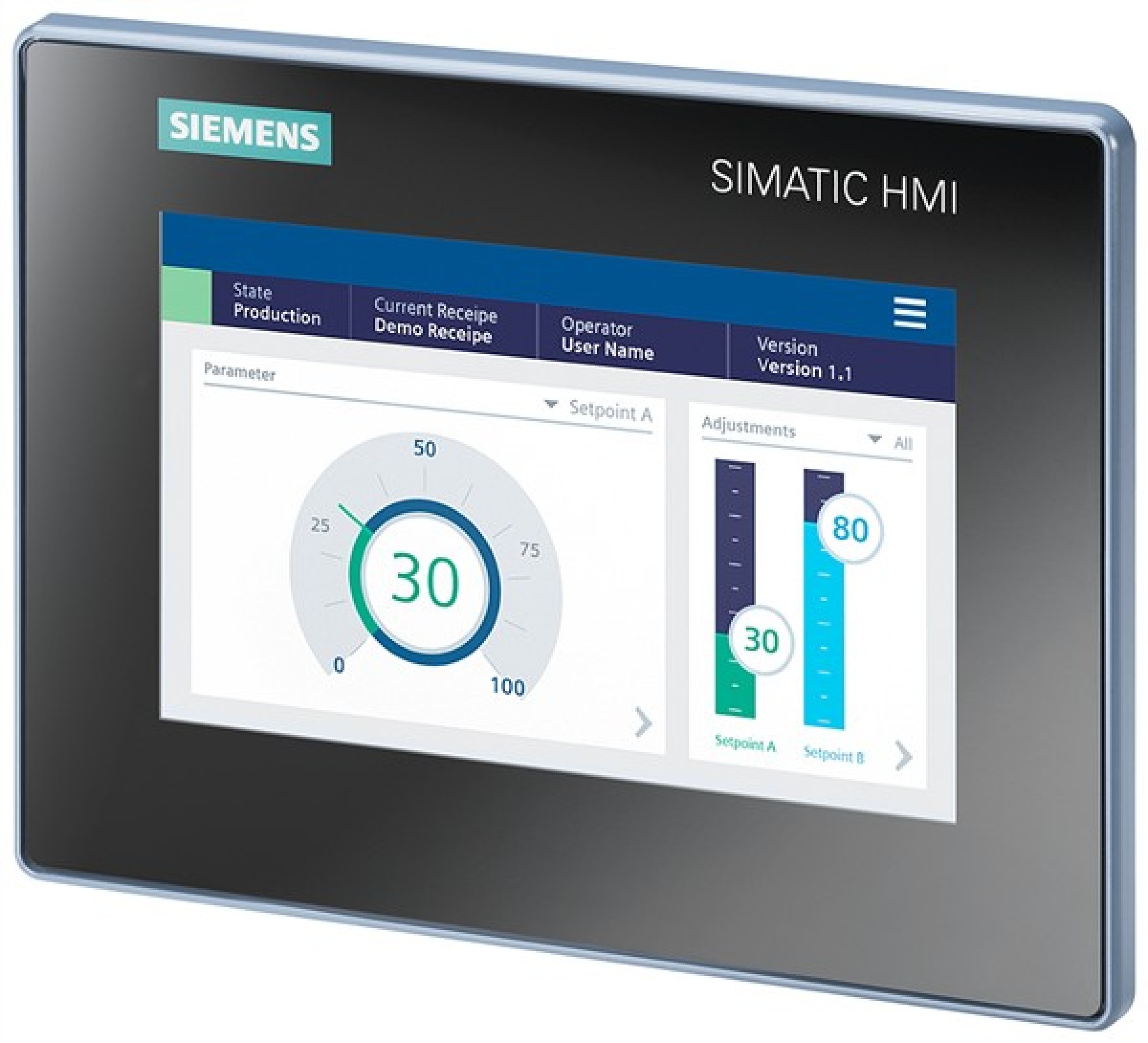 Siemens 6AV21233GB320AW0 SIMATIC HMI MTP700 7