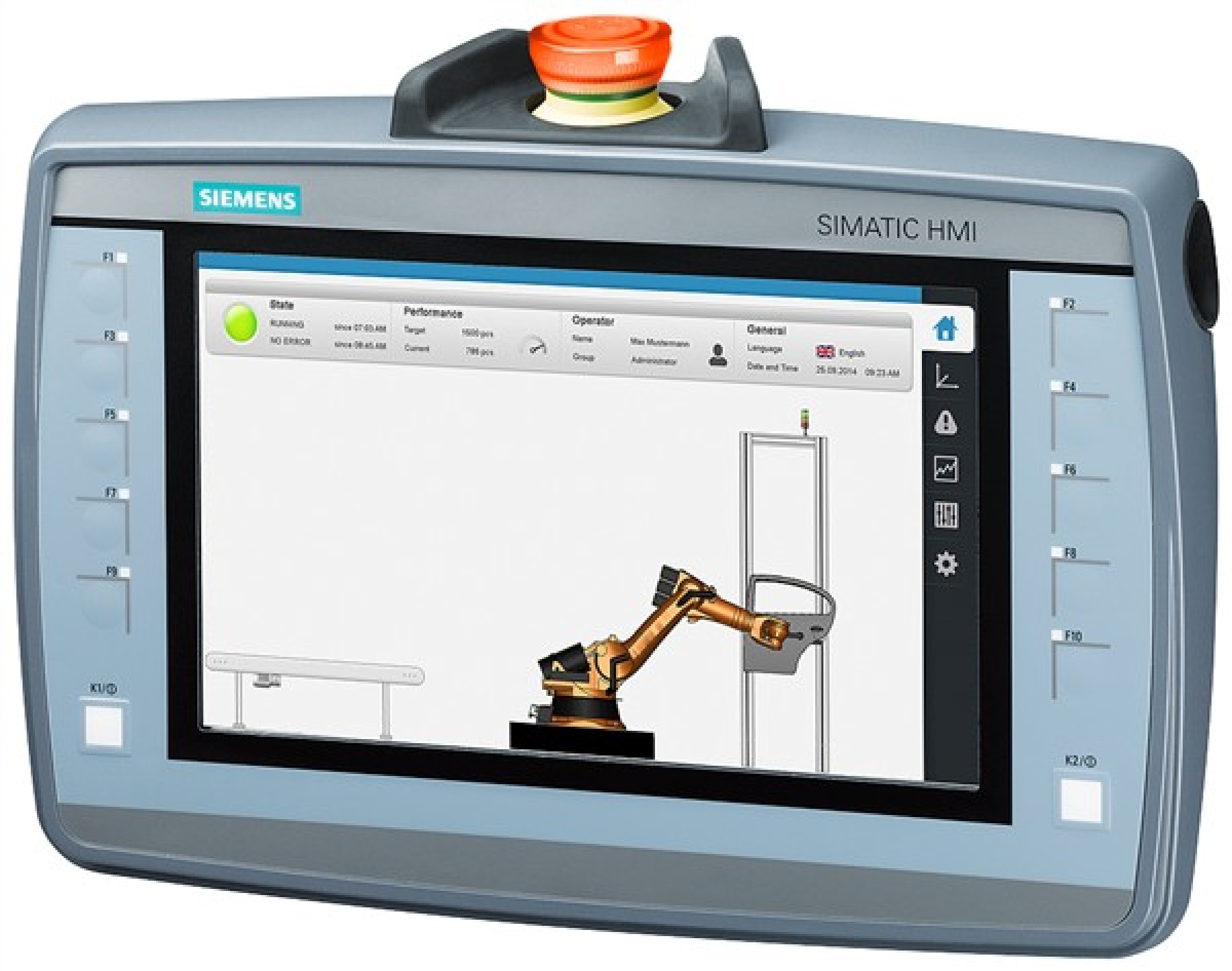 Siemens 6AV21252JB230AX0 SIMATIC HMI KTP900F Mobile 9