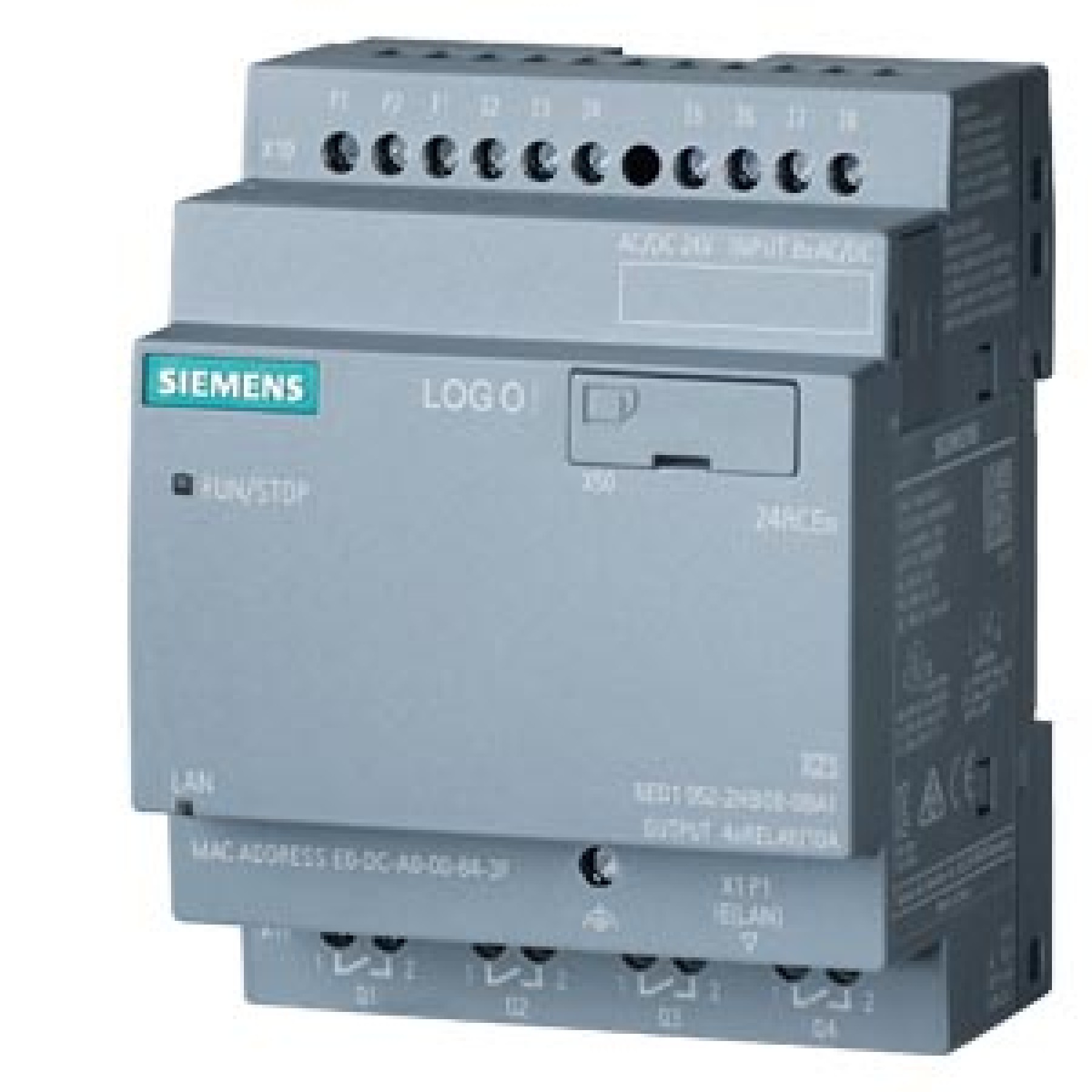 Siemens 6ED10522HB080BA2 LOGO! 24RCEO 8DI/4DO 400 Blocks