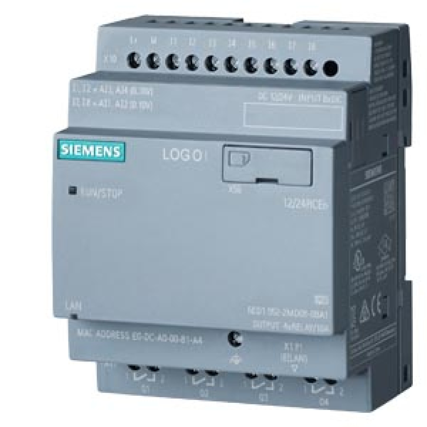 Siemens 6ED10522MD080BA2 LOGO 12/24RCEO 8DI(4AI)/4DO 400 Blocks