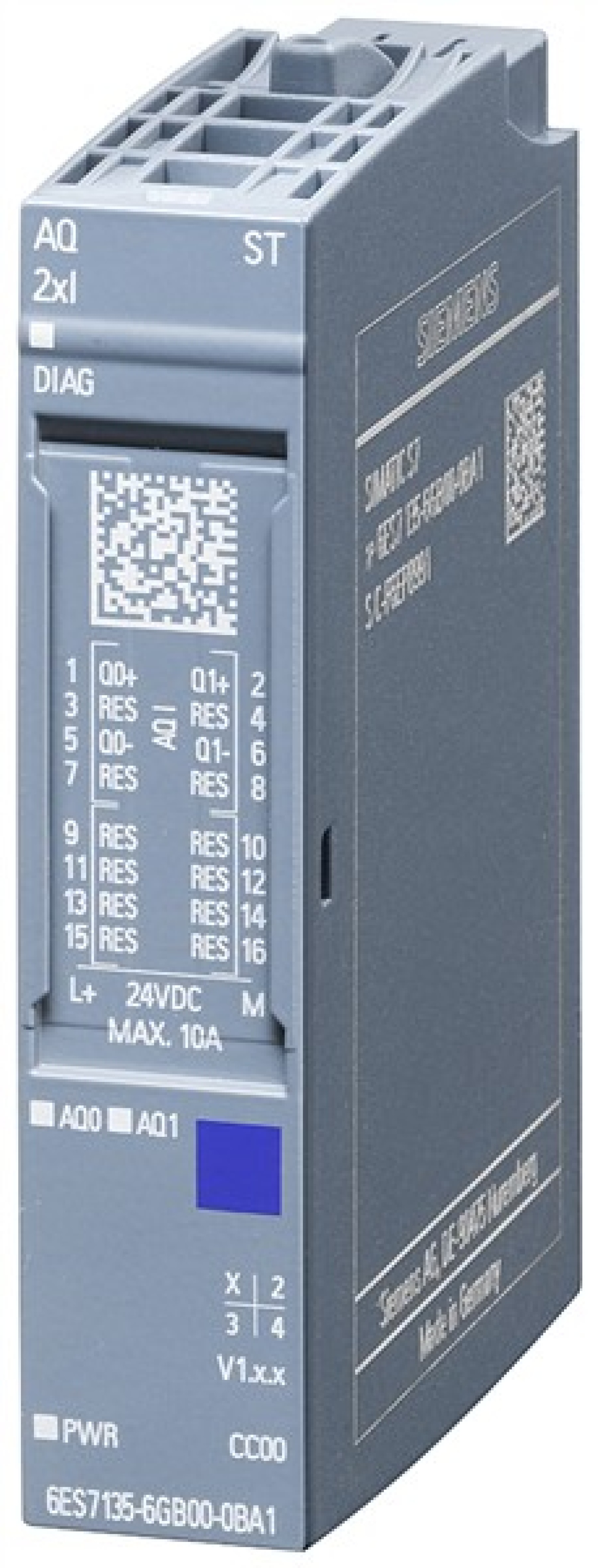 Siemens Remote I/O 6ES71356GB000BA1 SIMATIC ET 200SP AQ 2xI ST PU 1