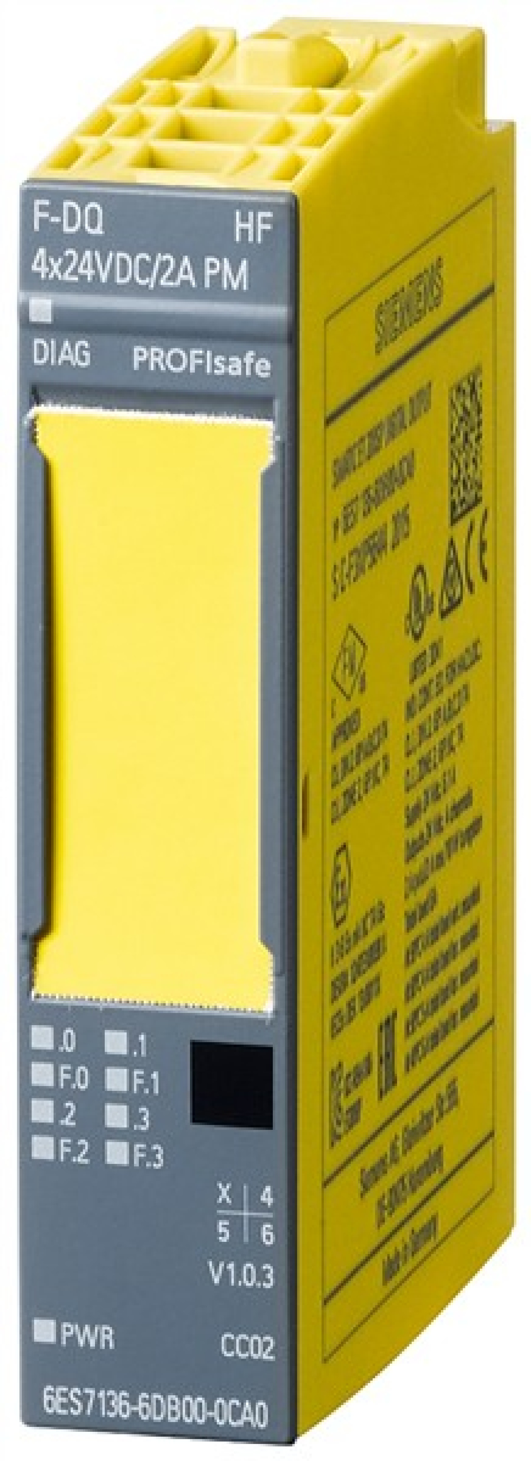 Siemens Remote I/O 6ES71366DB000CA0 SIMATIC ET 200SP F-DQ 4x24VDC/2A PM HF
