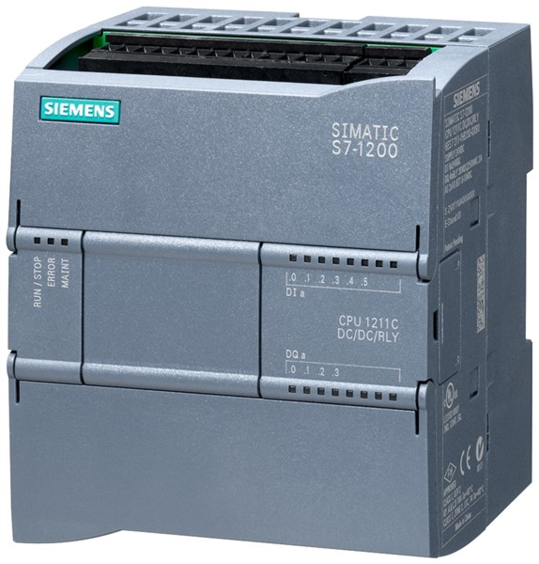 Siemens 6ES72111HE400XB0 SIMATIC S7-1200 CPU 1211C DC/DC/relay 6DI/4DQ/2AI
