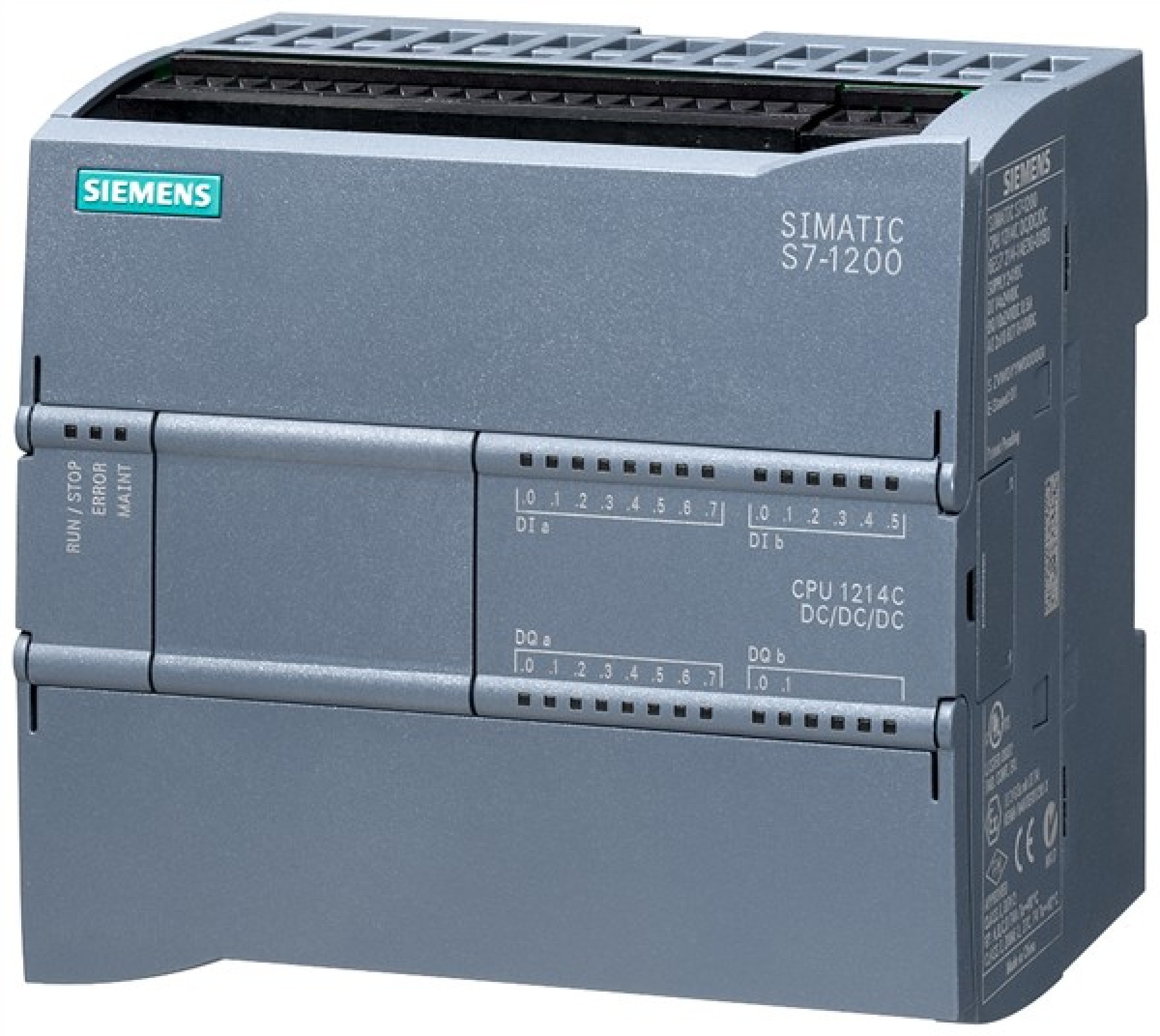 Siemens 6ES72141AG400XB0 SIMATIC S7-1200 CPU 1214C DC/DC/DC 14DI / 10DQ / 2AI