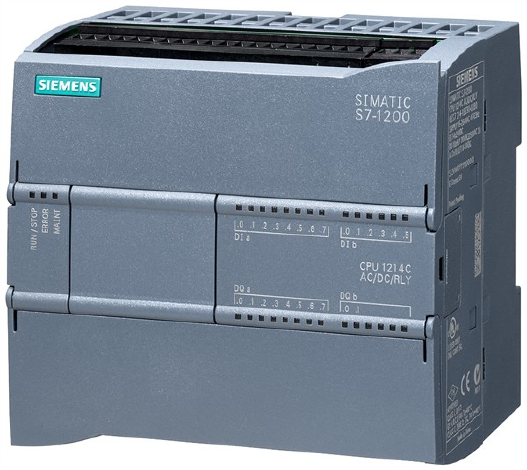 Siemens 6ES72141BG400XB0 SIMATIC S7-1200 CPU 1214C AC/DC/relay 14DI / 10DQ / 2AI