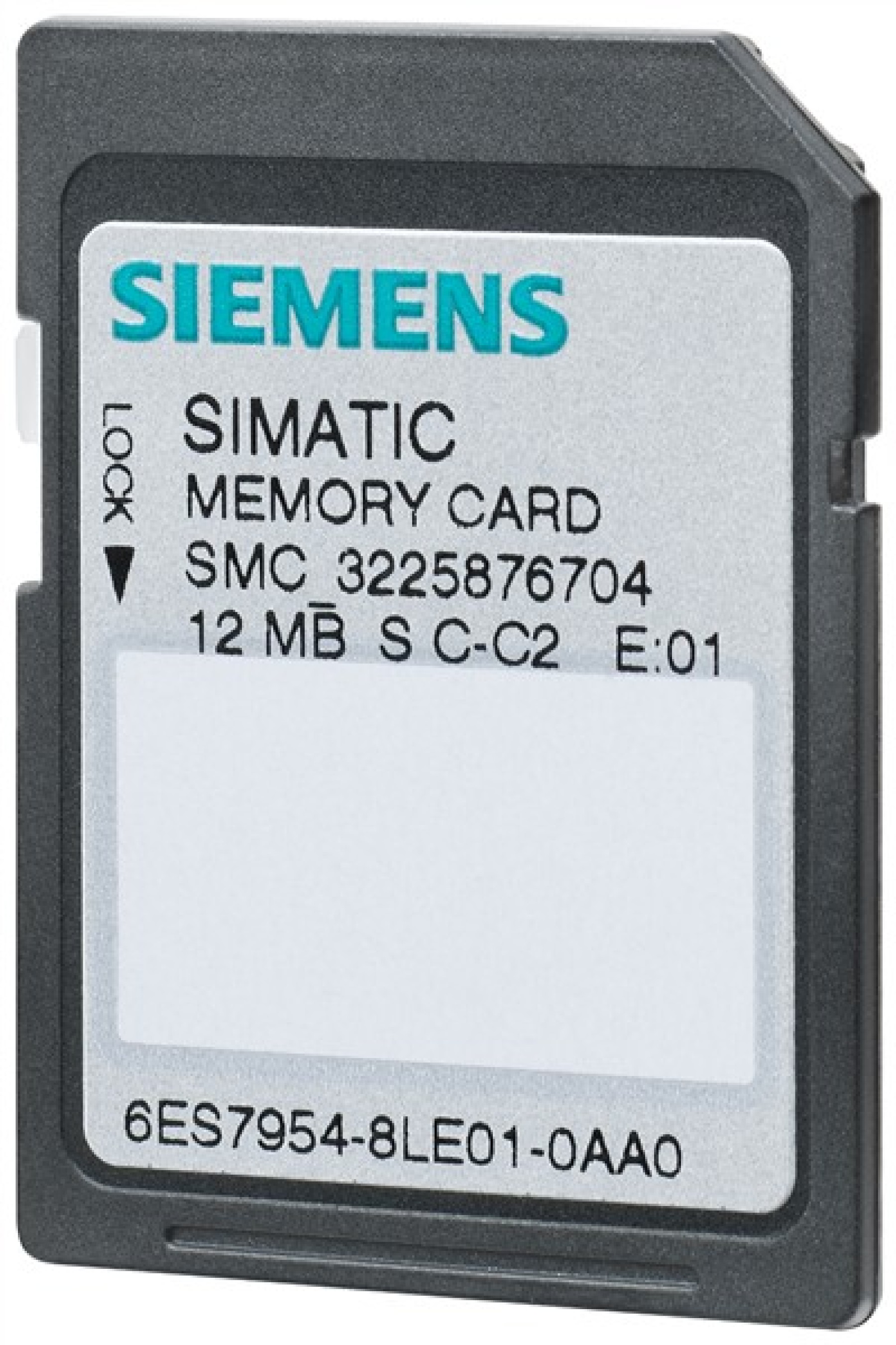 Siemens 6ES79548LC040AA0 SIMATIC S7 Memory card 4 MB For S7-1x00 CPU