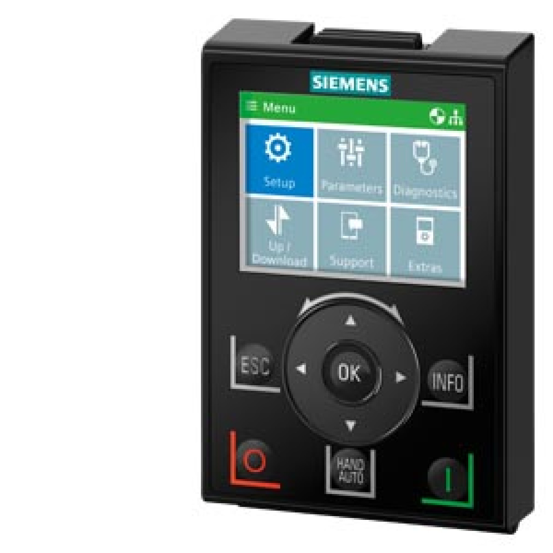 Siemens 6SL32550AA004JA2 SINAMICS G120C Operator Panel I/OP-2