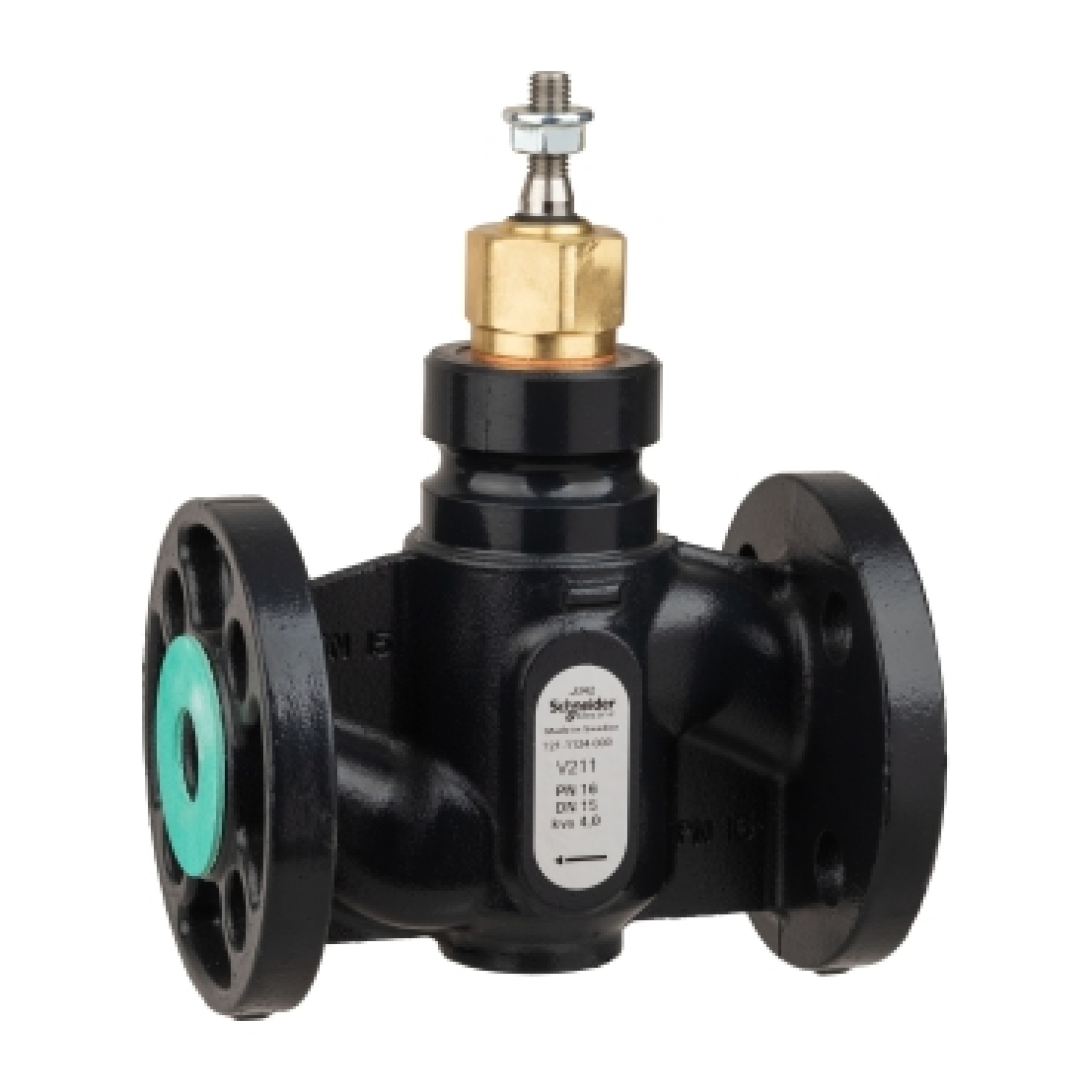 Schneider 7211124000 15mm 2 Port Flanged Nodular Iron Globe Valve PN16 with Kvs 4
