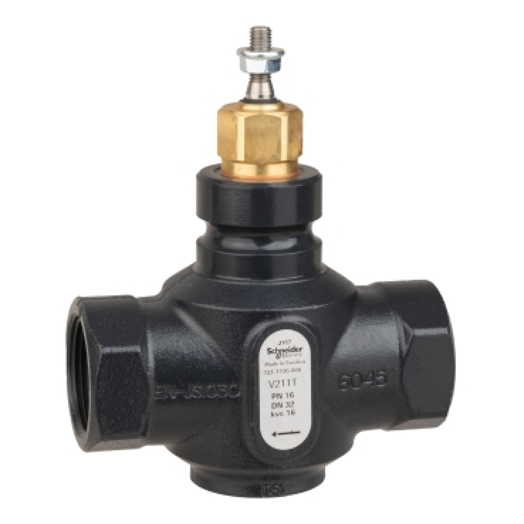Schneider 7211744000 50mm 2 Port Threaded Nodular Iron Globe Valve PN16 with Kvs 40
