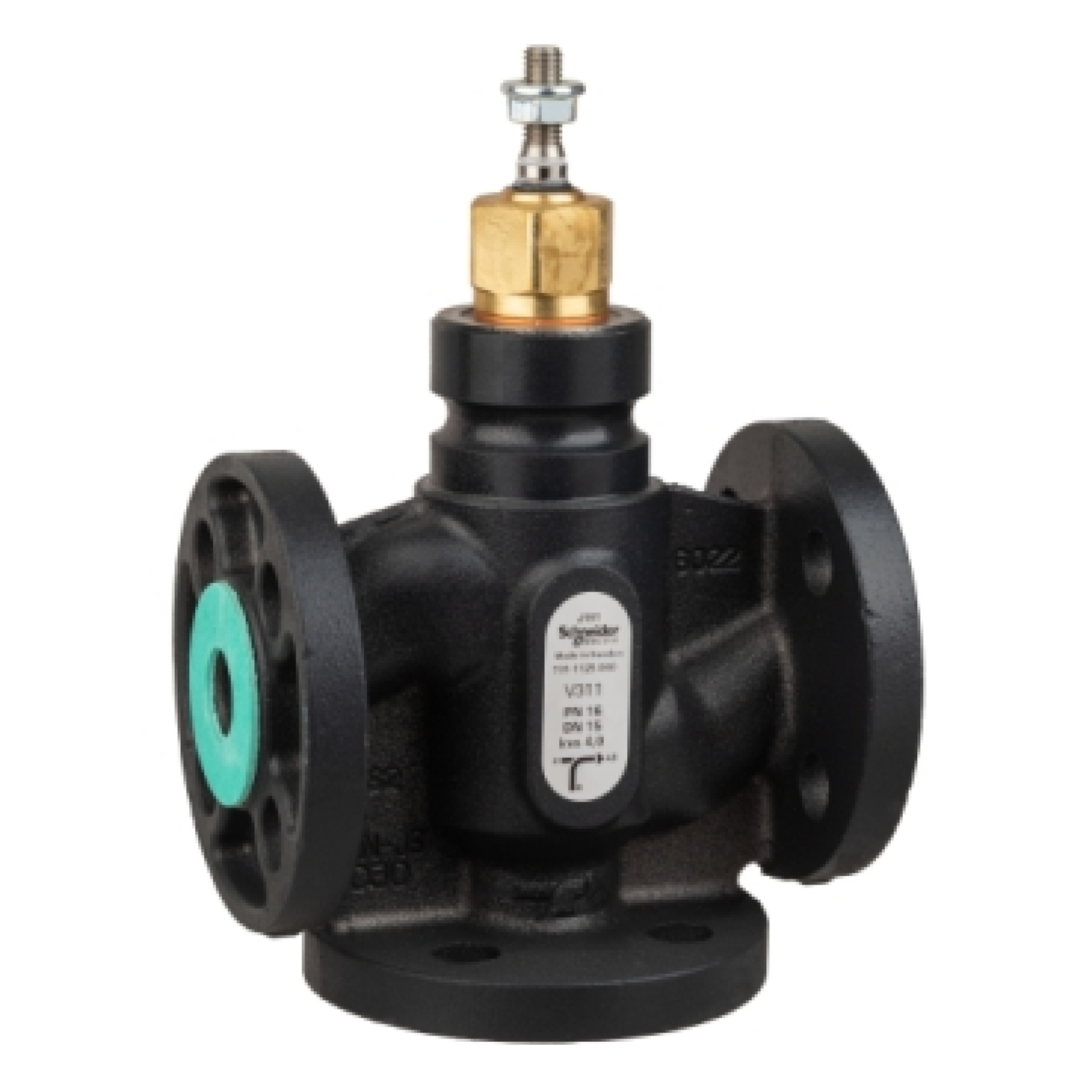 Schneider 7311133000 25mm 3 Port Flanged Nodular Iron Globe Valve PN16 with Kvs 10