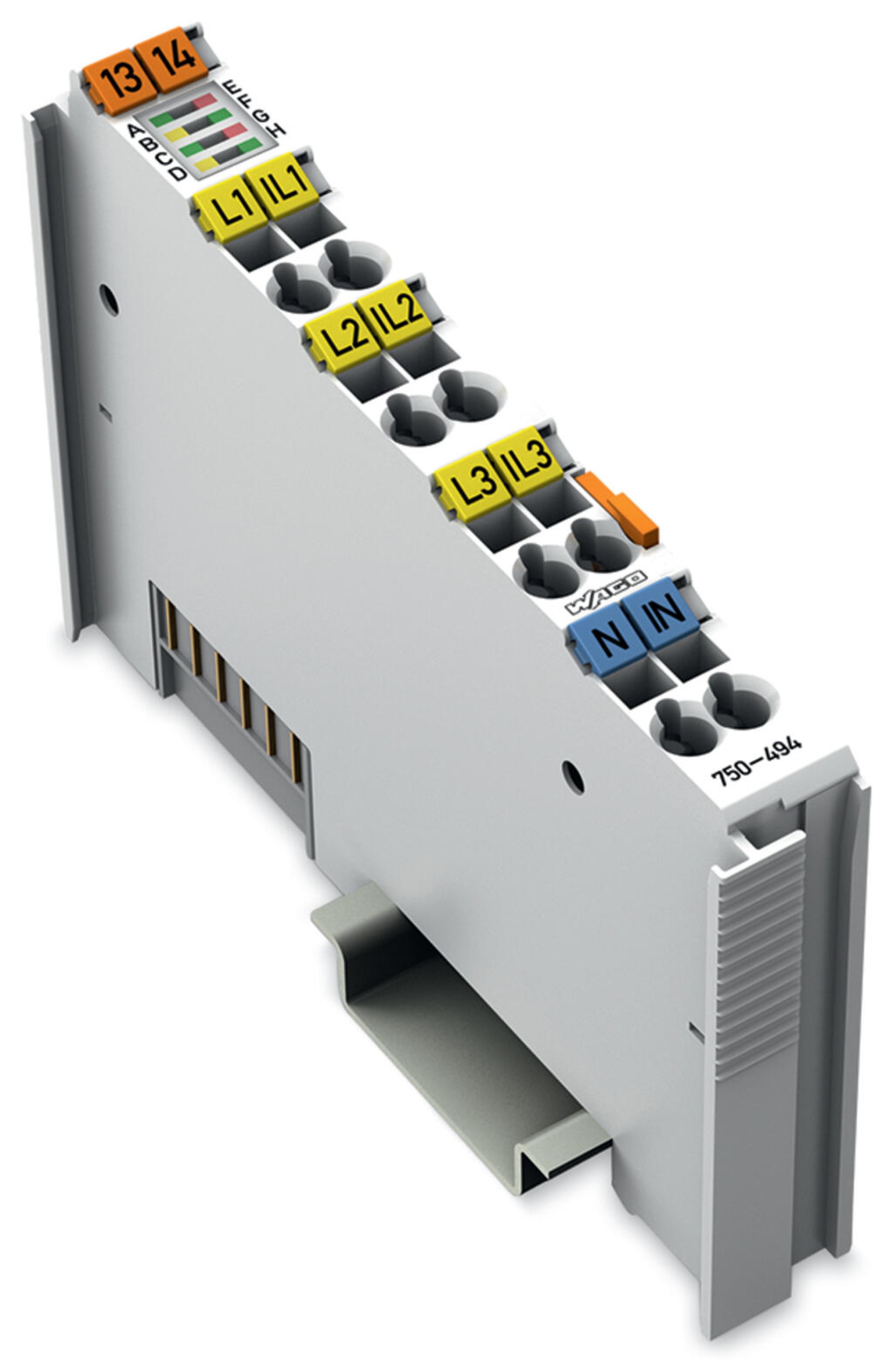 Wago Remote I/O 750-494 3-Phase Power Measurement Module 480Vac 1A