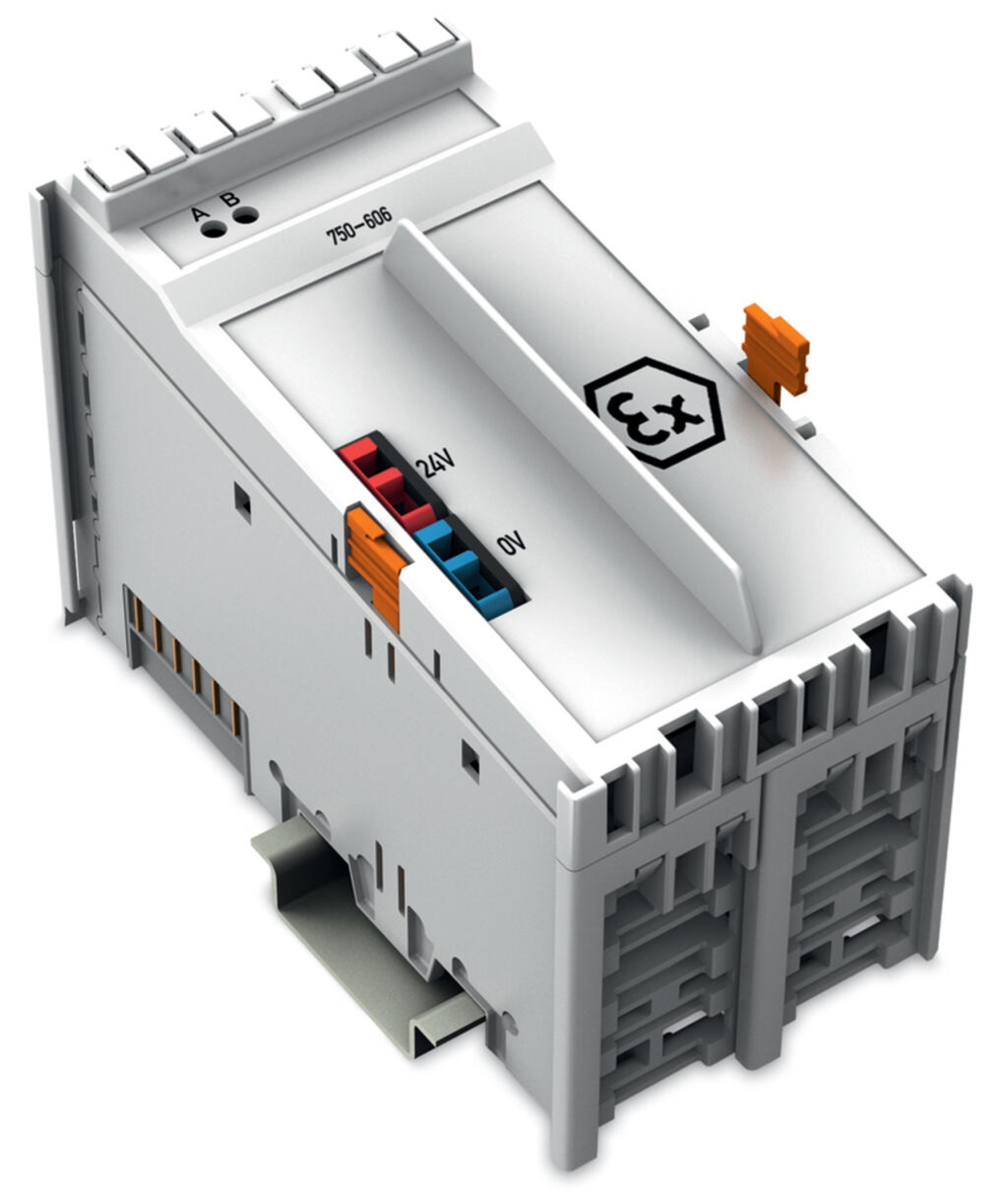 Wago Remote I/O 750-606 Supply module 24 VDC Ex i with Digital Inputagnostics XTR - Eextreme versI/On Dark Gray