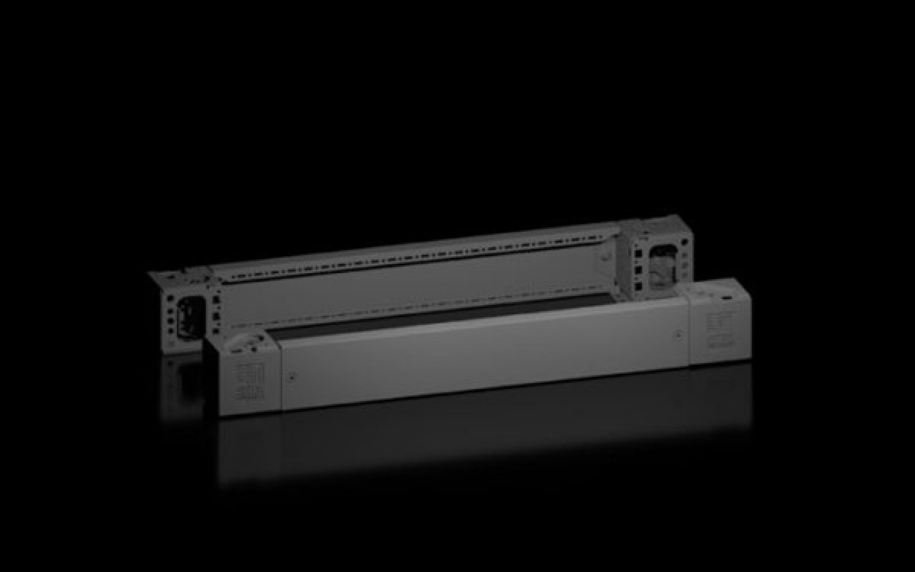 Rittal 8660003 Vx Base/Plinth Corner Piece W/Trim Panel Front And Rear H:100 Mm For W:600 Mm Sheet Steel Ral 9005