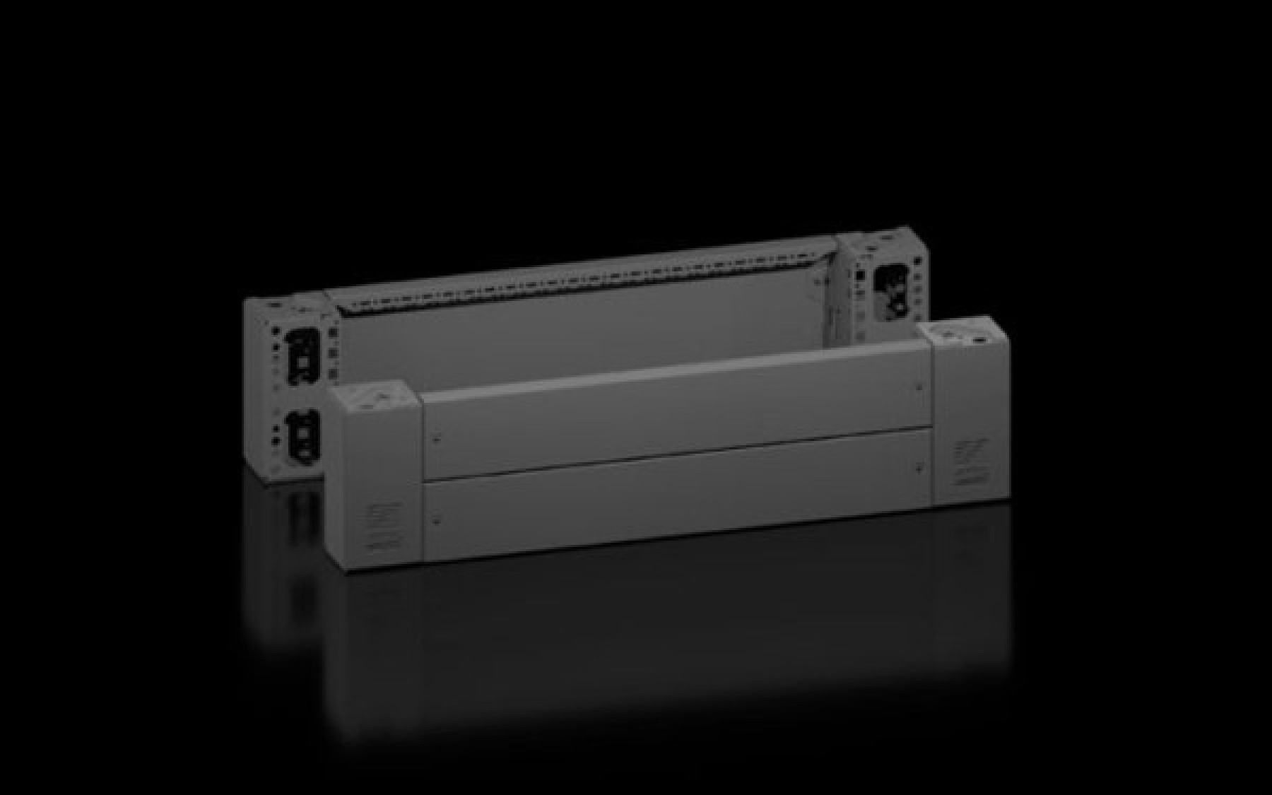 Rittal 8660023 Vx Base/Plinth Corner Piece W/Trim Panel Front And Rear H:200 Mm For W:600 Mm Sheet Steel Ral 9005
