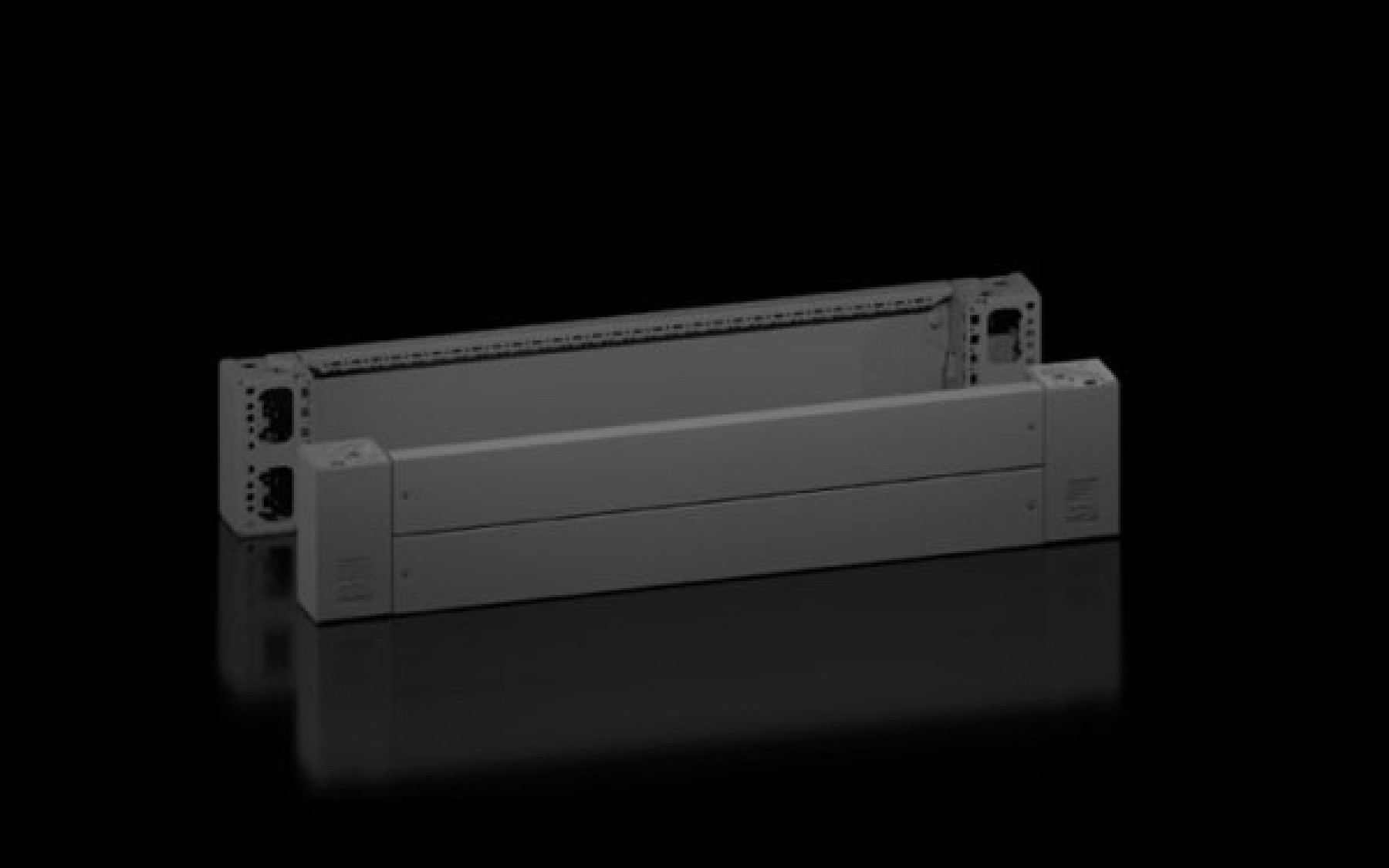 Rittal 8660024 Vx Base/Plinth Corner Piece W/Trim Panel Front And Rear H:200 Mm For W:800 Mm Sheet Steel Ral 9005