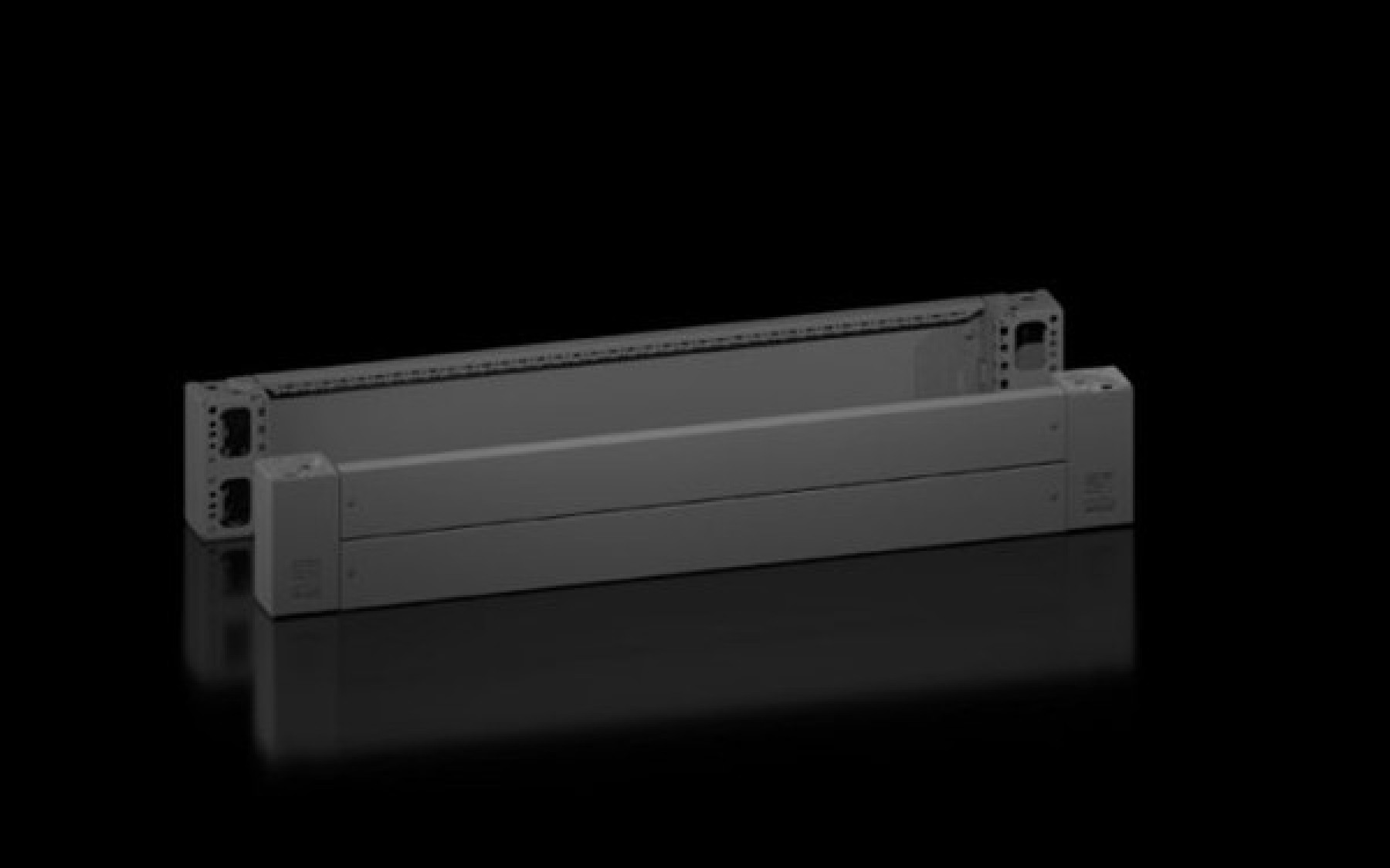 Rittal 8660025 Vx Base/Plinth Corner Piece W/Trim Panel Front And Rear H:200 Mm For W:1000 Mm Sheet Steel Ral 9005