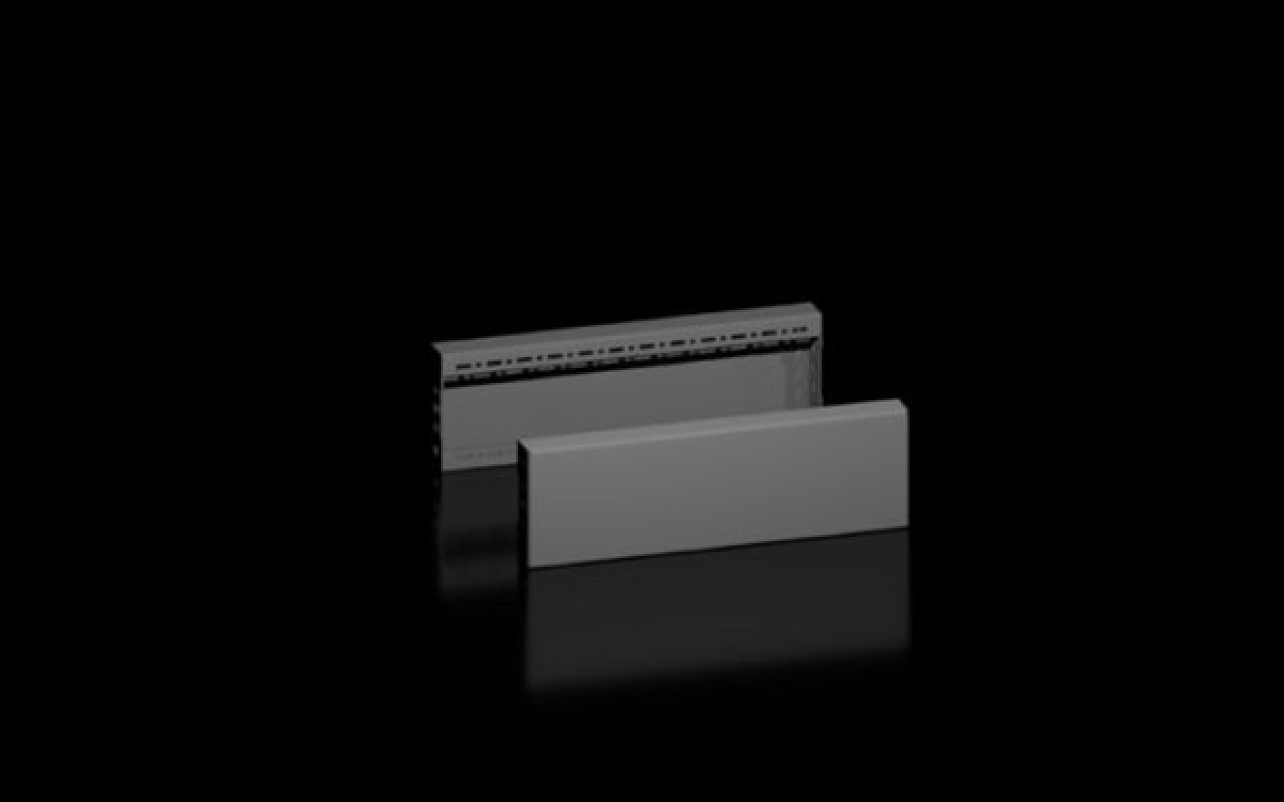 Rittal 8660032 Vx Base/Plinth Trim Panel Side H:100 Mm For D:400 Mm Sheet Steel Ral 9005