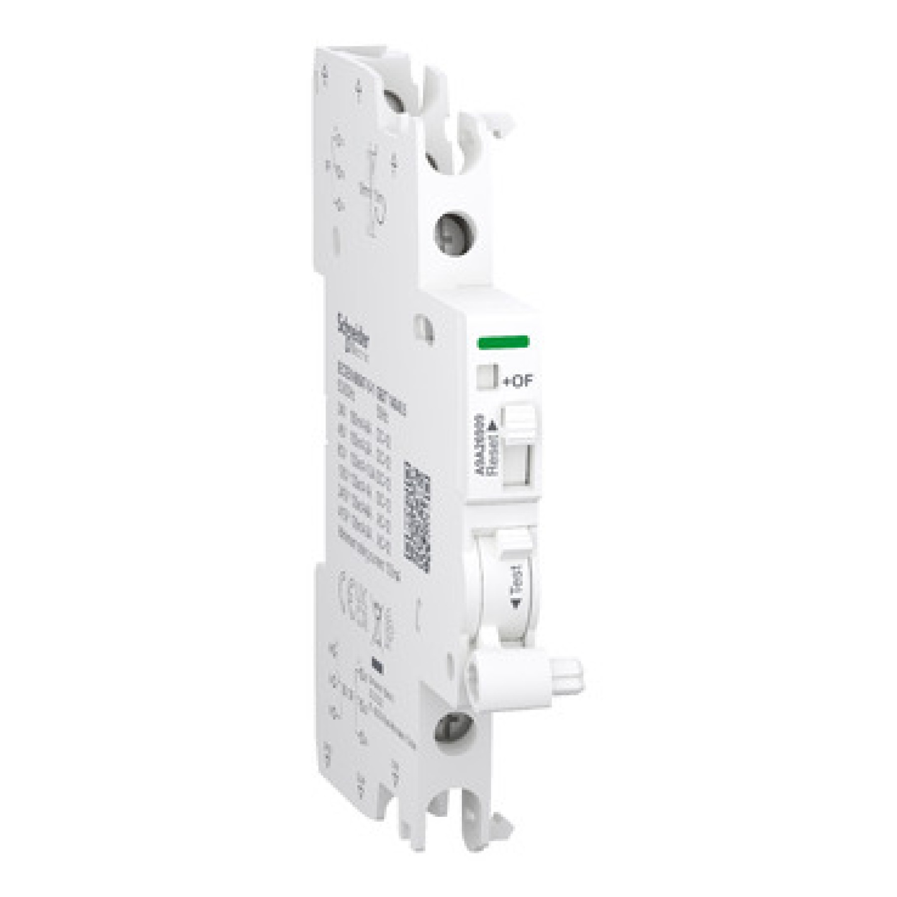 Schneider A9A26909 Auxiliary contact Acti9 A9A iOF/SD+OF 2 C/O 100mA to 6A 24VAC to 415VAC 24VDC to 130VDC top and bottom connection