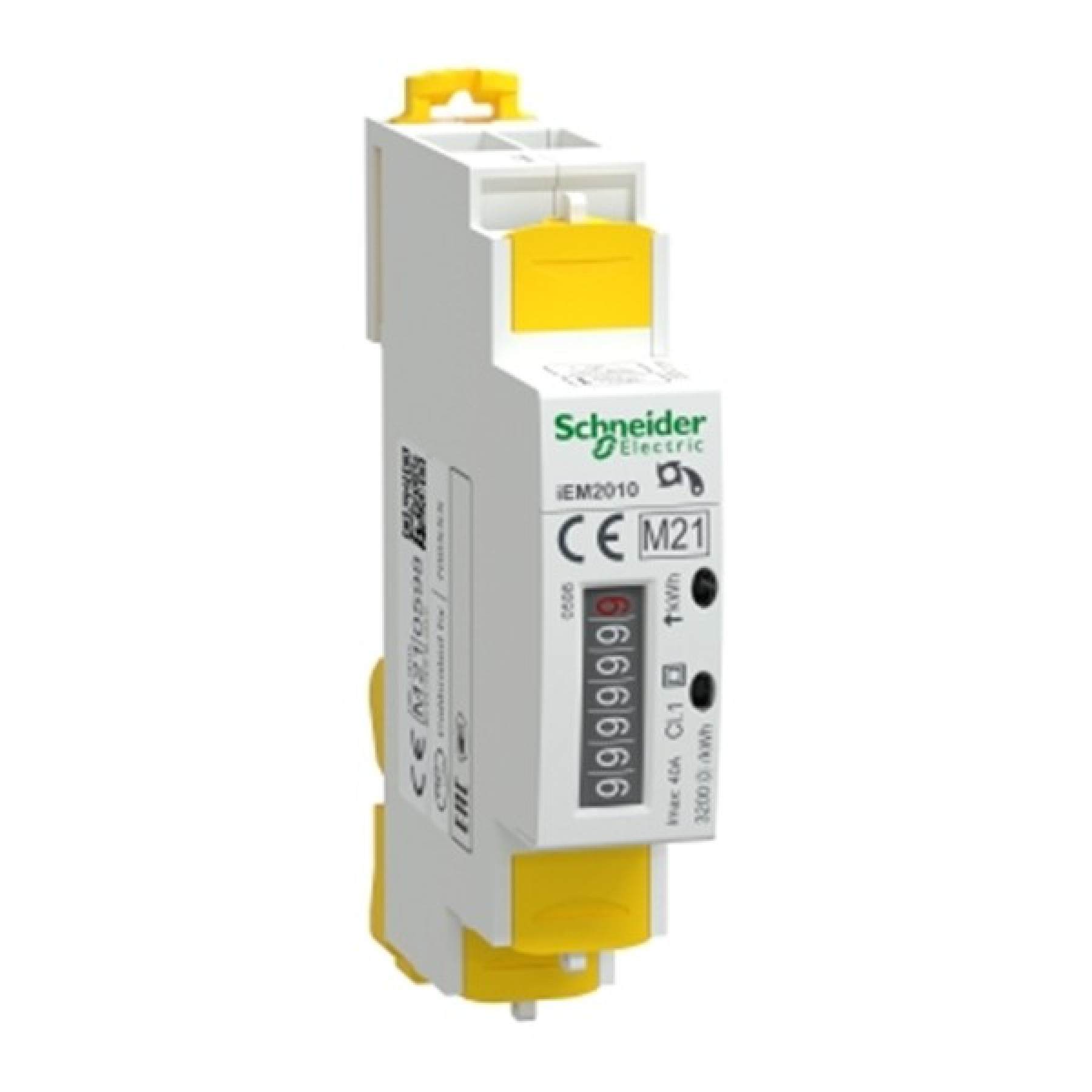 Schneider A9MEM2010 modular single phase power meter iEM2010 - 230V - 40A with pulse