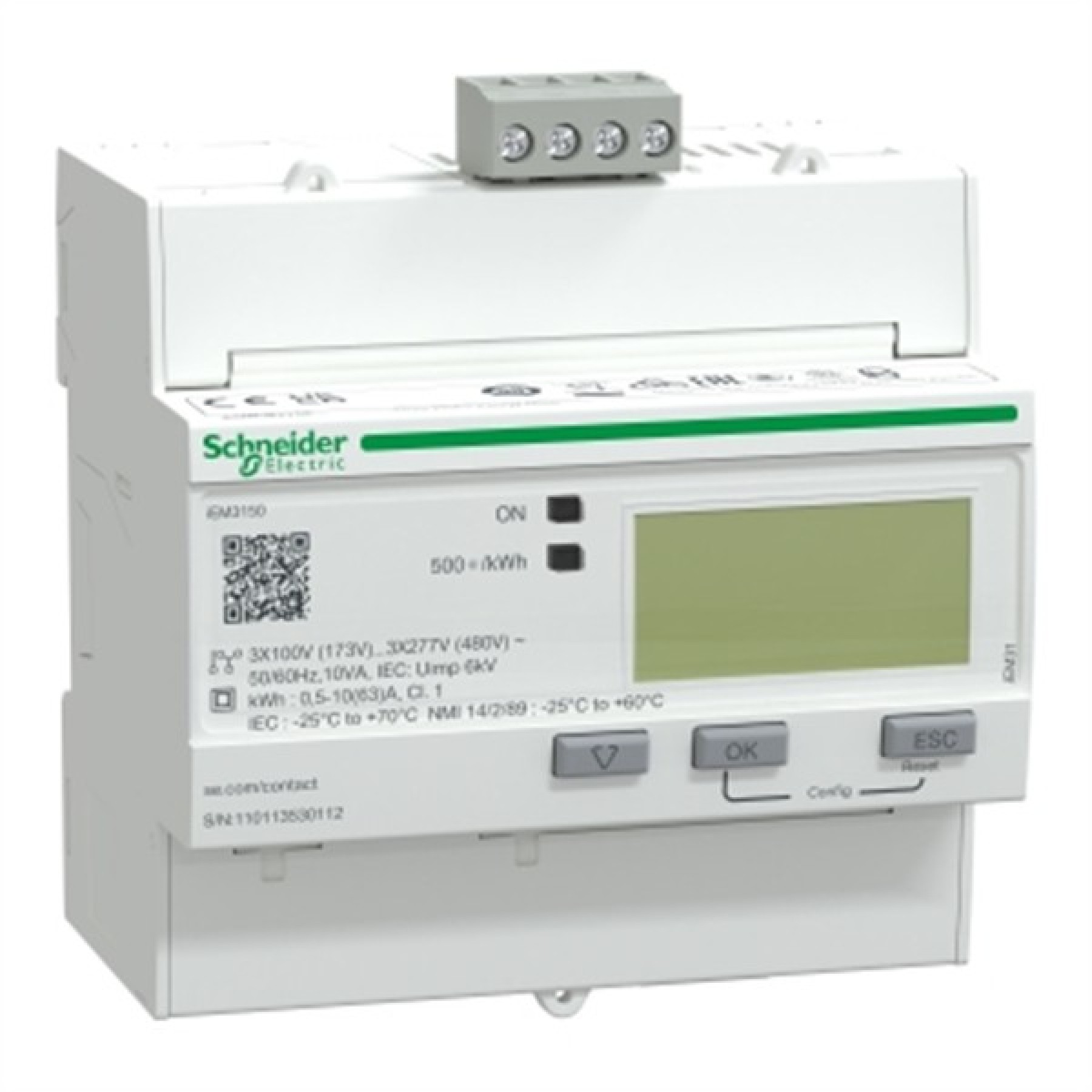 Schneider A9MEM3150 3 PhaseiEM3150 energy meter - 63 A - Modbus