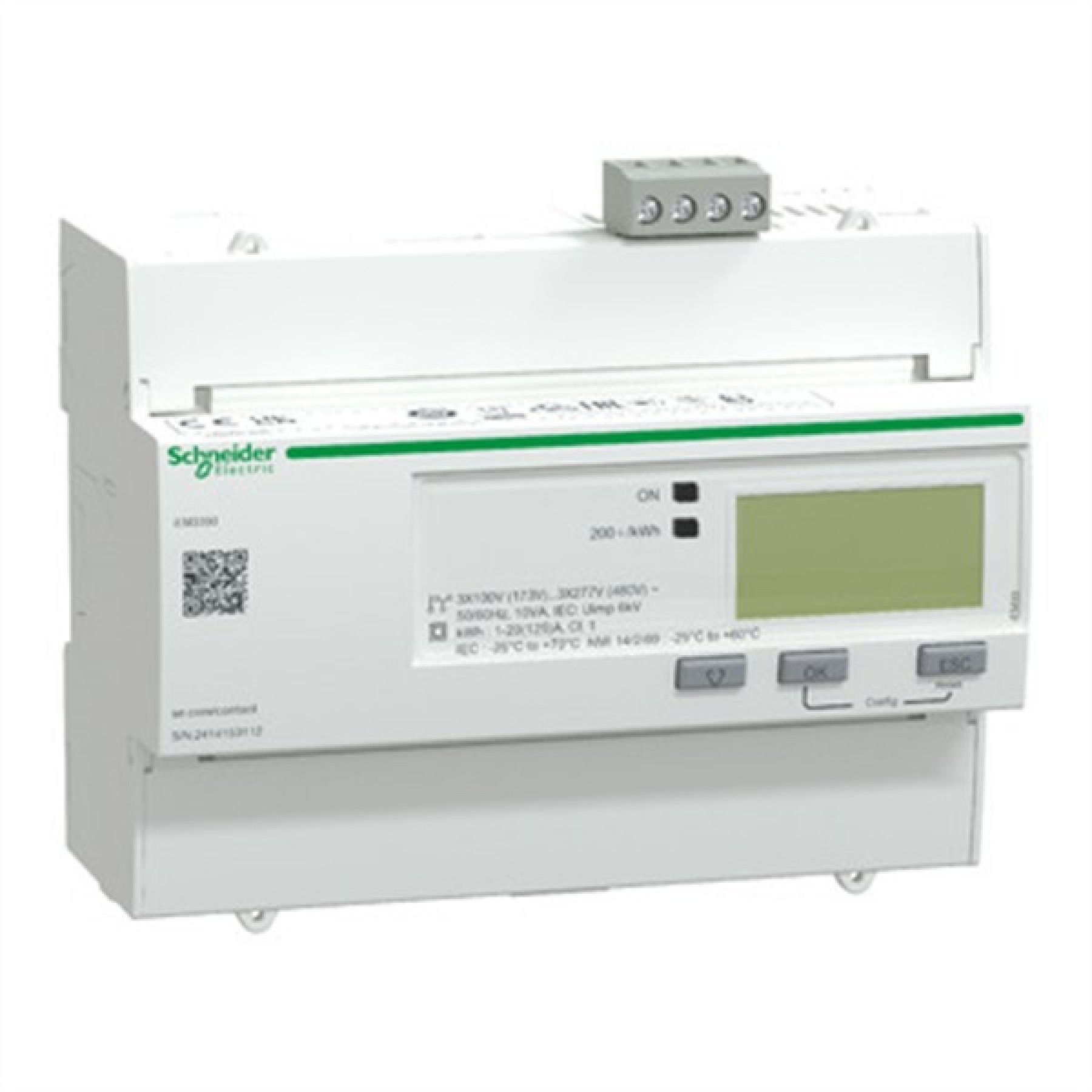 Schneider A9MEM3350 3 Phase iEM3350 energy meter - 125 A - Modbus
