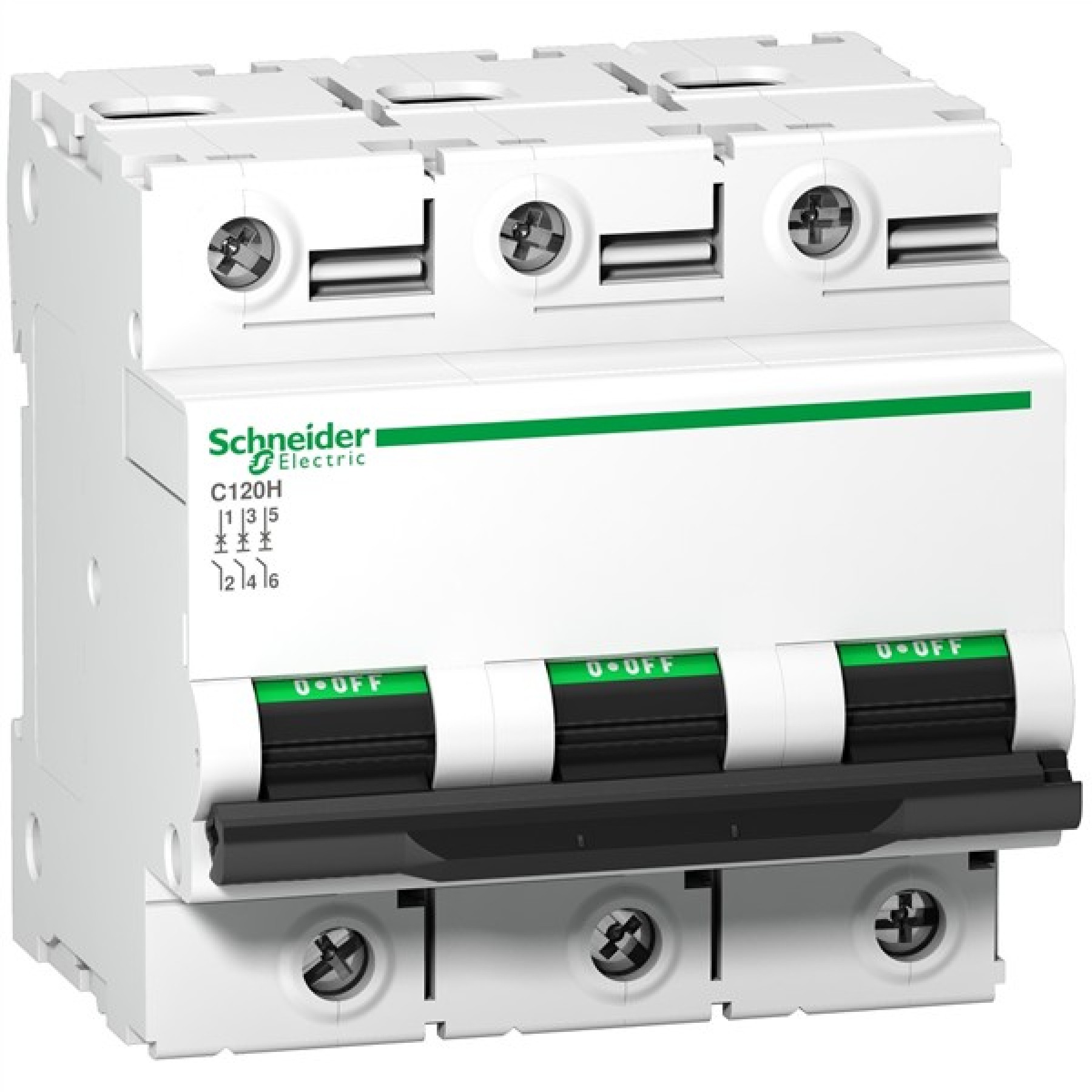 Schneider Miniature circuit-breaker Acti9 C120H 3P 125A D curve 15000 A (IEC 60898-1) 15 kA (IEC 60947-2)