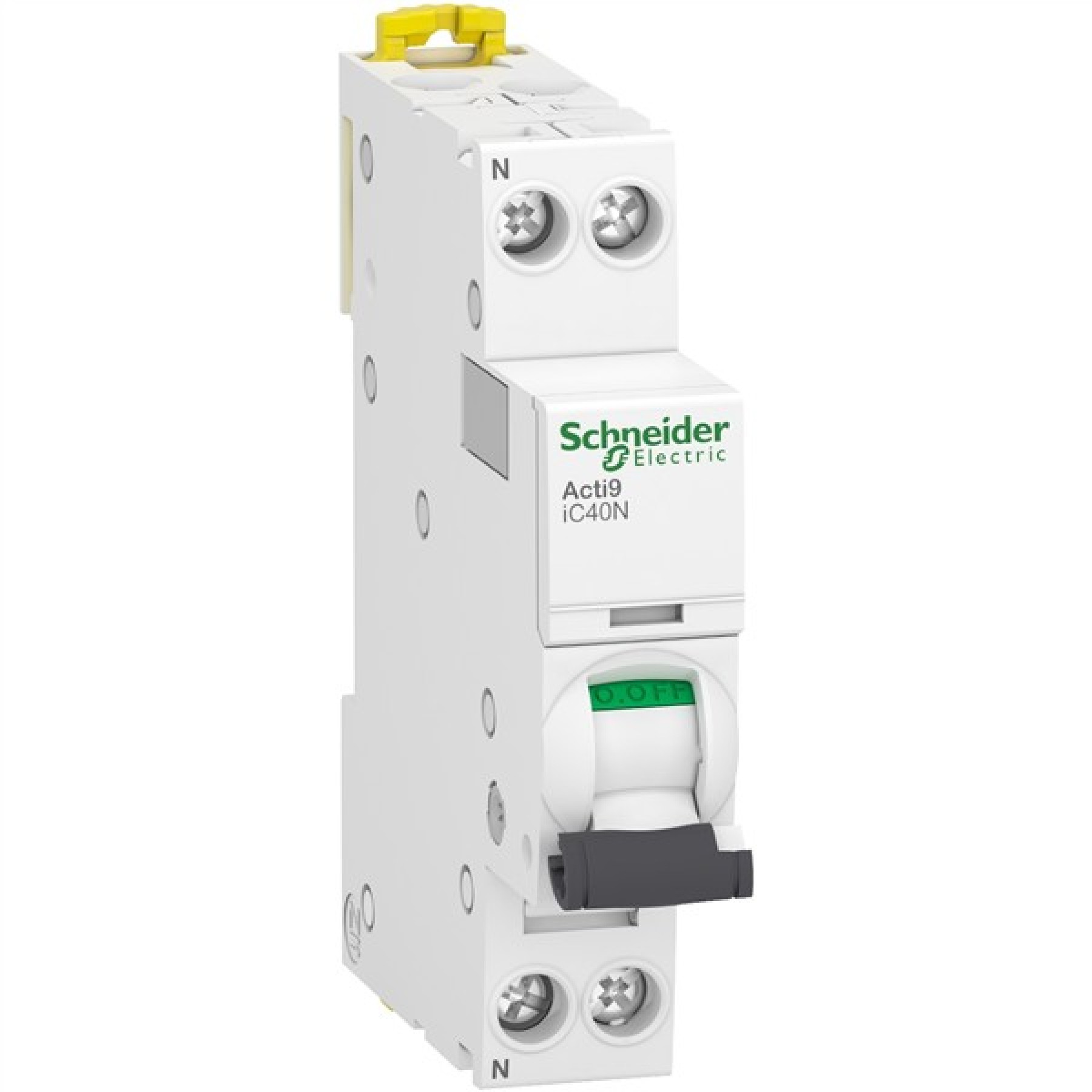 Schneider Acti9 Ic40n 1 Pole + Neutral C 4a 6000a/10ka MCB