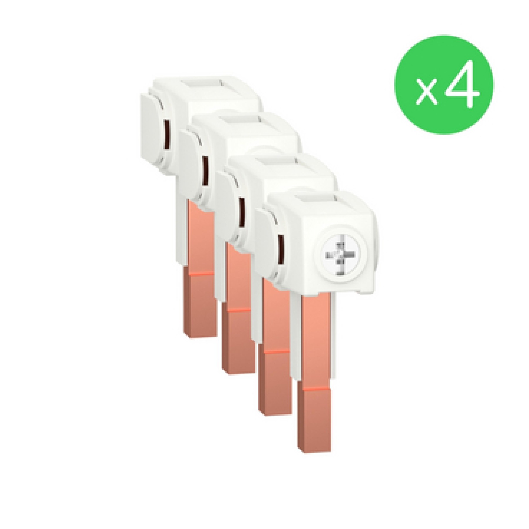Schneider A9XPCM04 Set of 4 connectors 100A monoconnect for 3P+N comb busbar