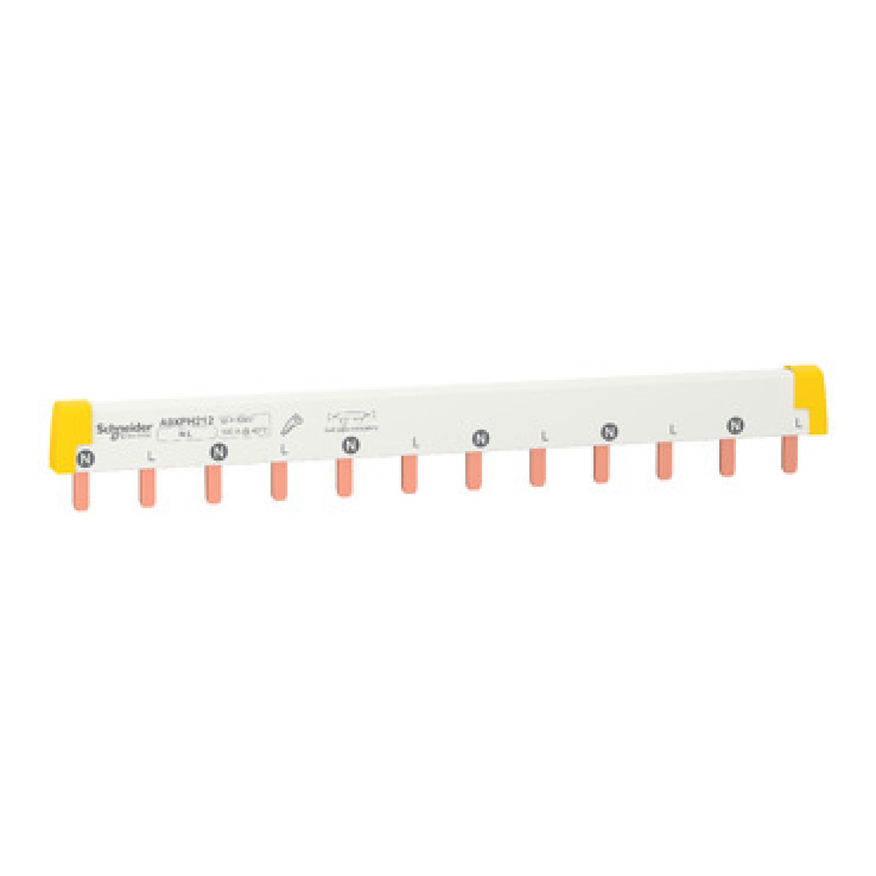 Schneider A9XPH212 Acti9 - comb busbar - 1L+N - 18 mm pitch - 12 modules - 100 A