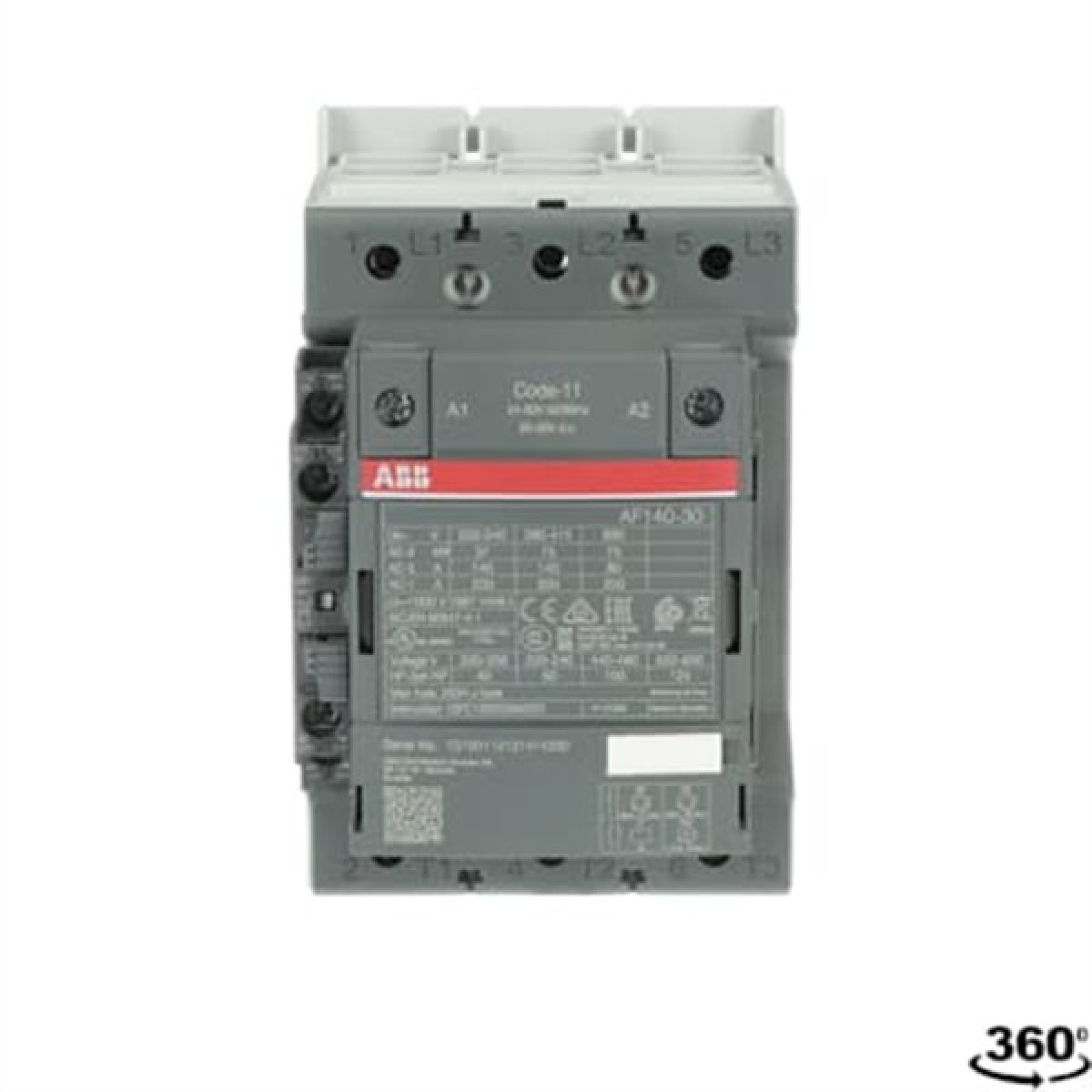 ABB AF140-30-11-11 Contactor 140A 75KW 3 POLE 24...60VAC 50-60HZ-DC