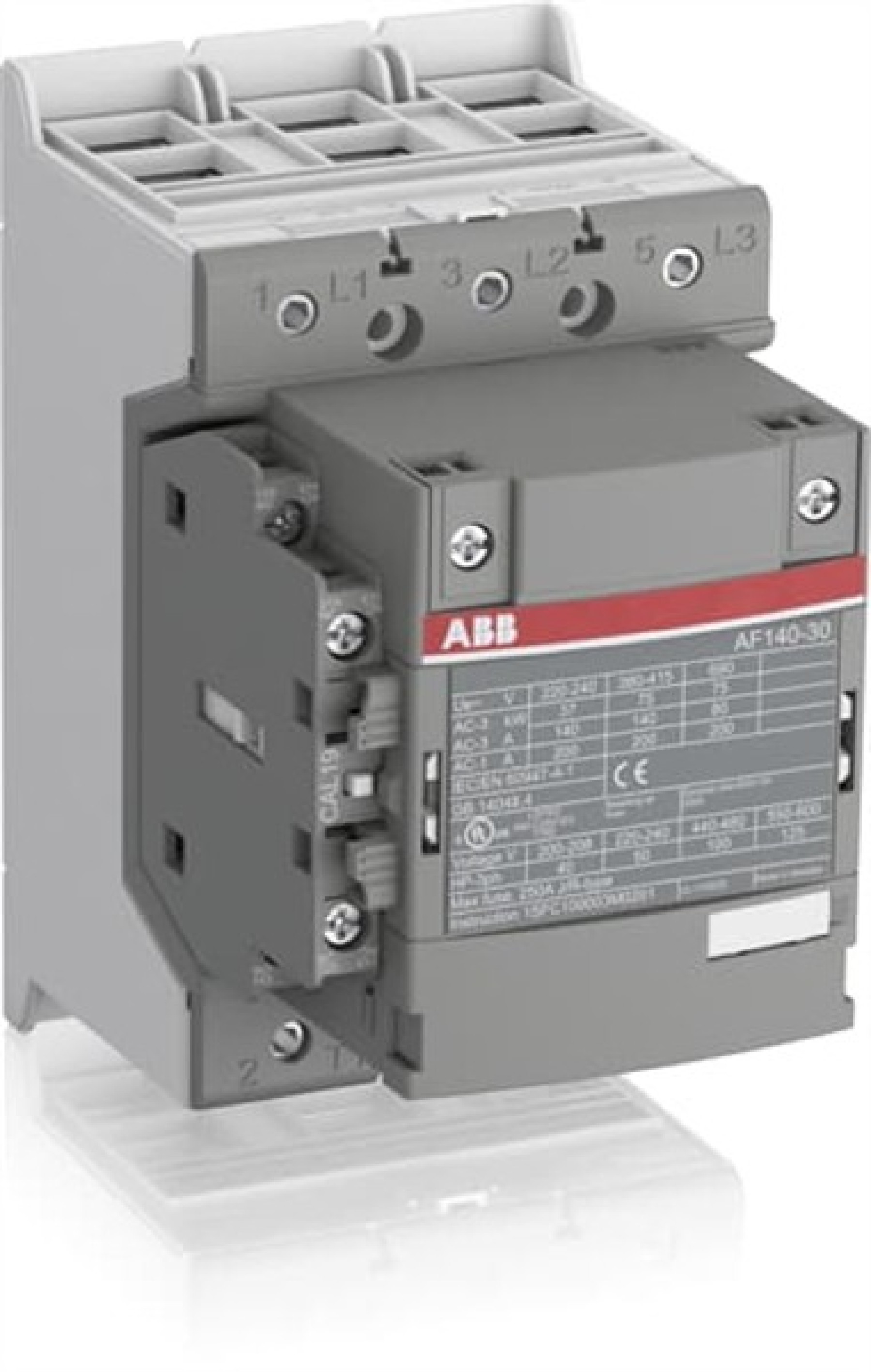 ABB AF140-30-11-13 Contactor 140A 75KW 3 POLE 100-250VAC 50-60HZ-DC