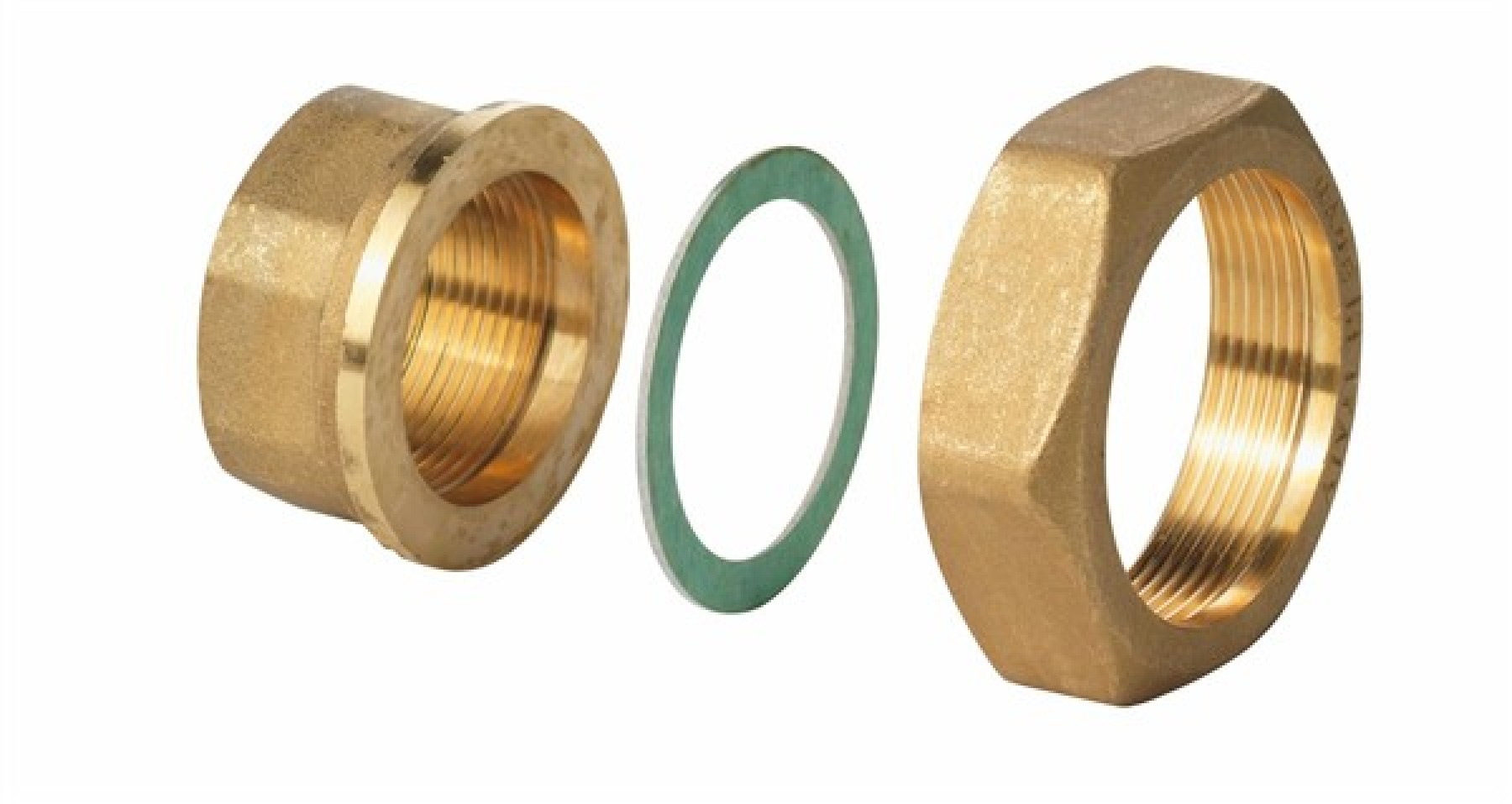 Siemens ALG203B G 11/4" / Rp 3/4" Set Of 3 Brass Screwed Fittings With Female Threaded.