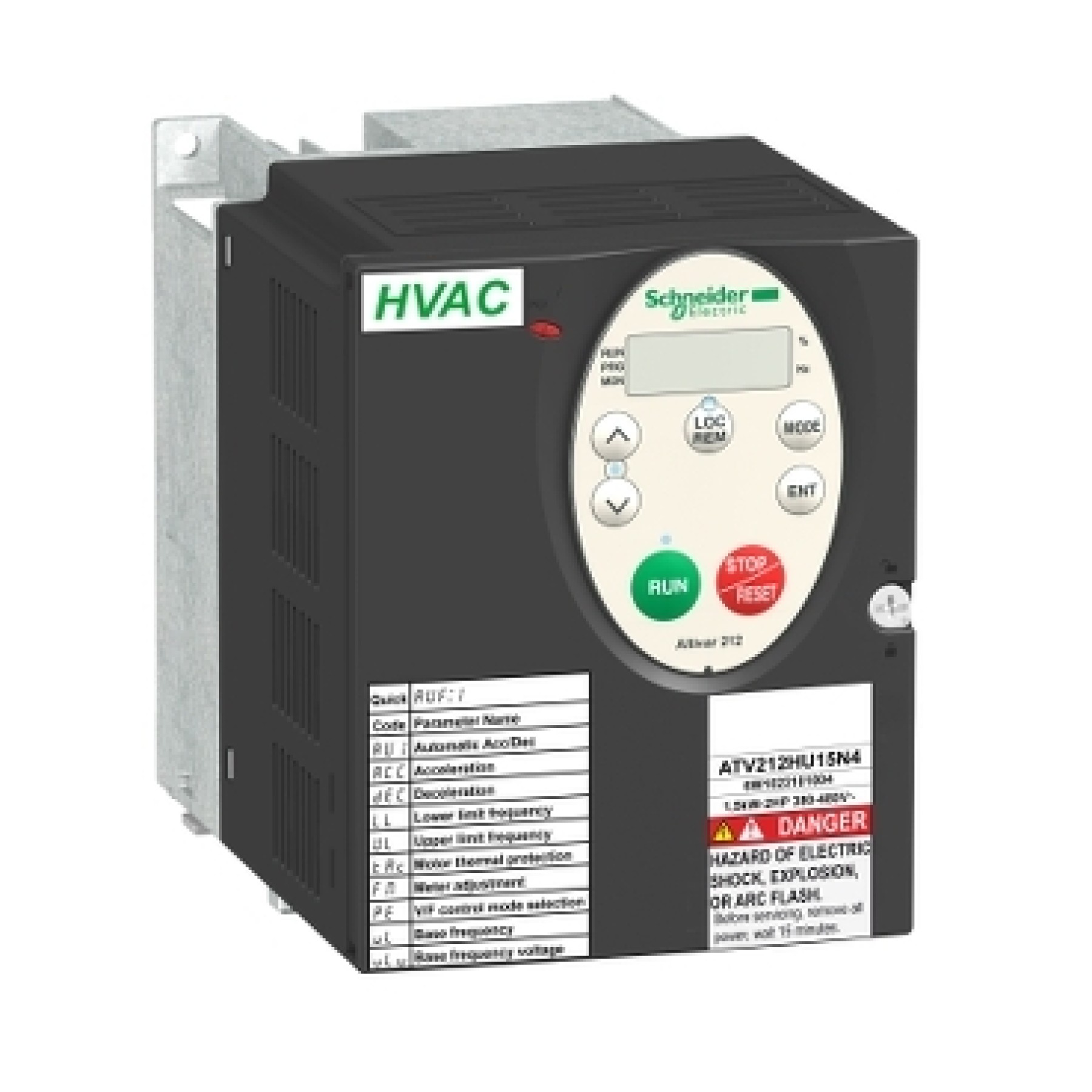 Schneider ATV212HU22N4 Variable Speed Drive 2.2KW 3PH INVERTER HVAC IP21