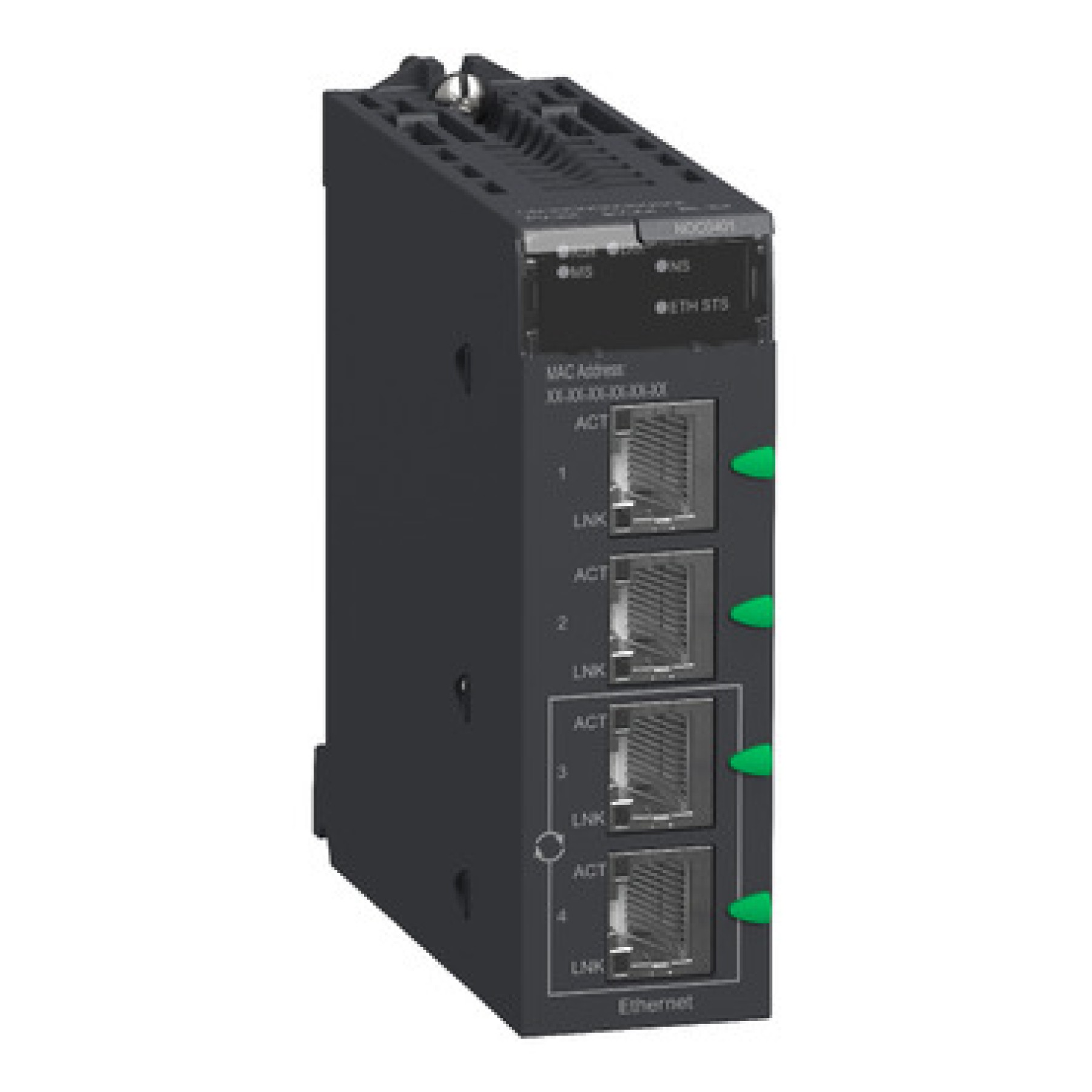 Schneider BMXNOC0401 Ethernet Module M340 - 4 X Rj45 10/100