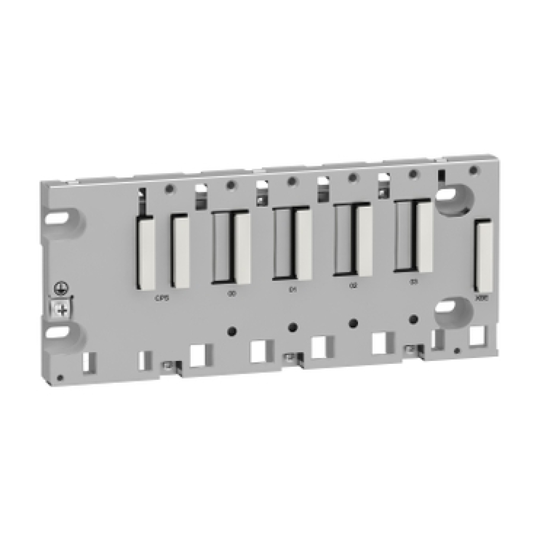 Schneider BMXXBP0400H Ruggedized Rack M340 - 4 Slots - Panel Plate Or Din Rail Mounting