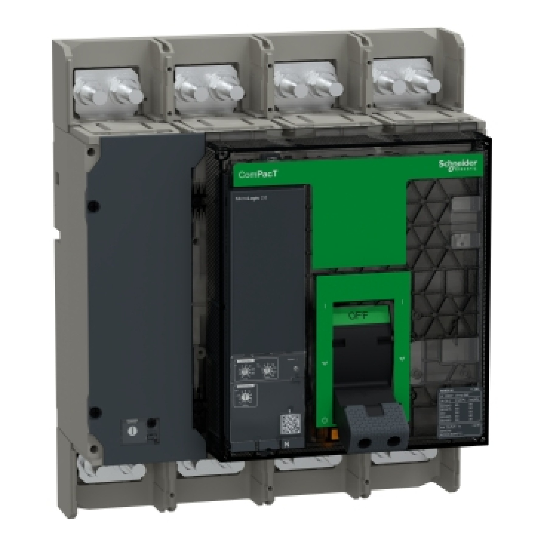 Schneider C080N420FM ComPacT NS800N Molded Case Circuit Breaker 4P 50kA at 415V AC MicroLogic 2.0 Control Unit 800A