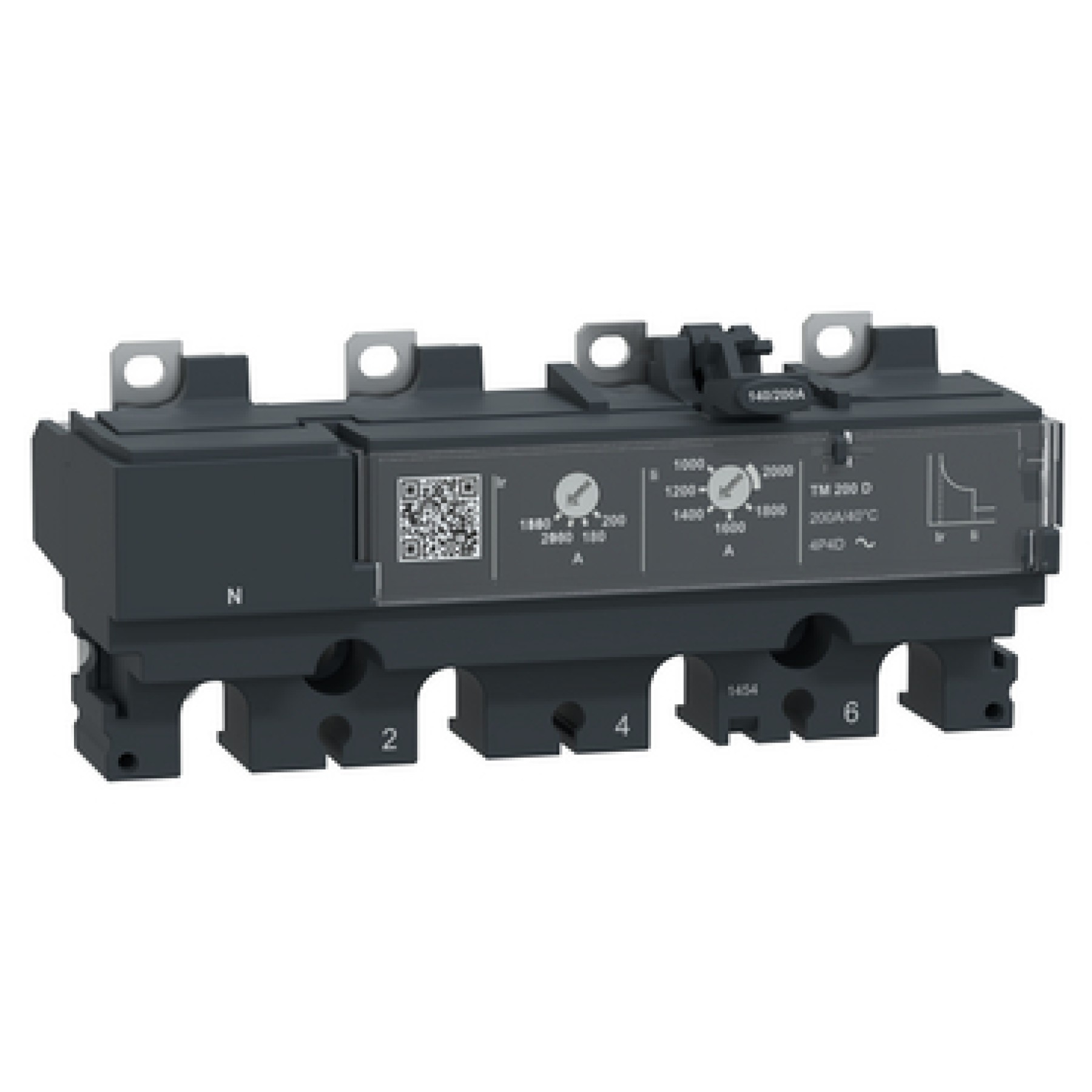 Schneider C254TM200 ComPacT NSX250 TM-D Thermal Magnetic Trip Unit 200A 4 Poles 4d