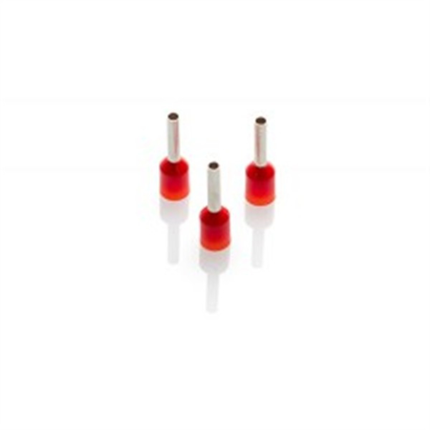 Partex CEF1518G Red Single Insulated Boot Lace Cord End Ferrule 1.5mm