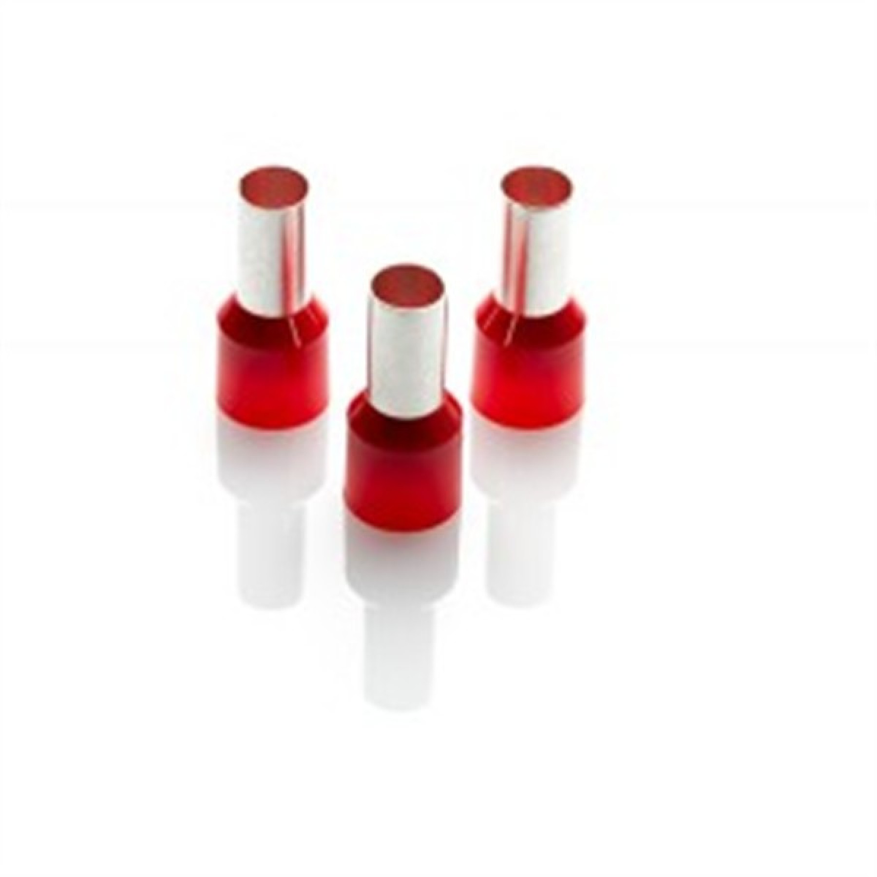 Partex CEF35025F Red Single Insulated Boot Lace Cord End Ferrule 35mm
