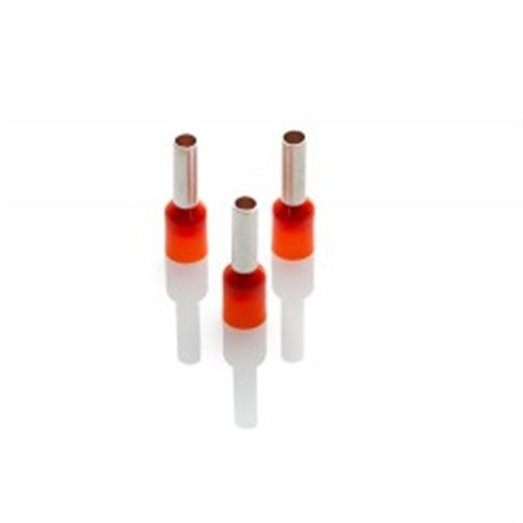 Partex CEF409F Orange Single Insulated Boot Lace Cord End Ferrule 4mm