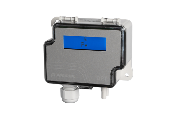 Produal DPT2500-R8 - Differential Pressure Transmitter 0-2500pa 8 ranges selectable 103.007.023