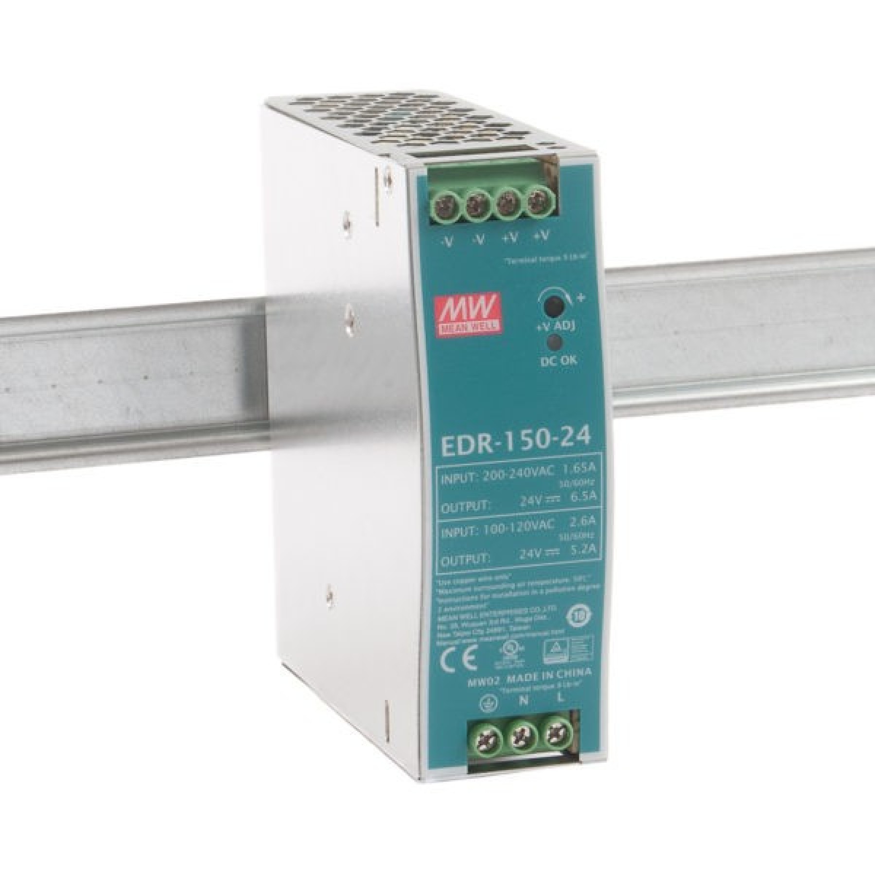 Meanwell EDR-150-24 DC Power Supply 150W 6.5A 24VDC
