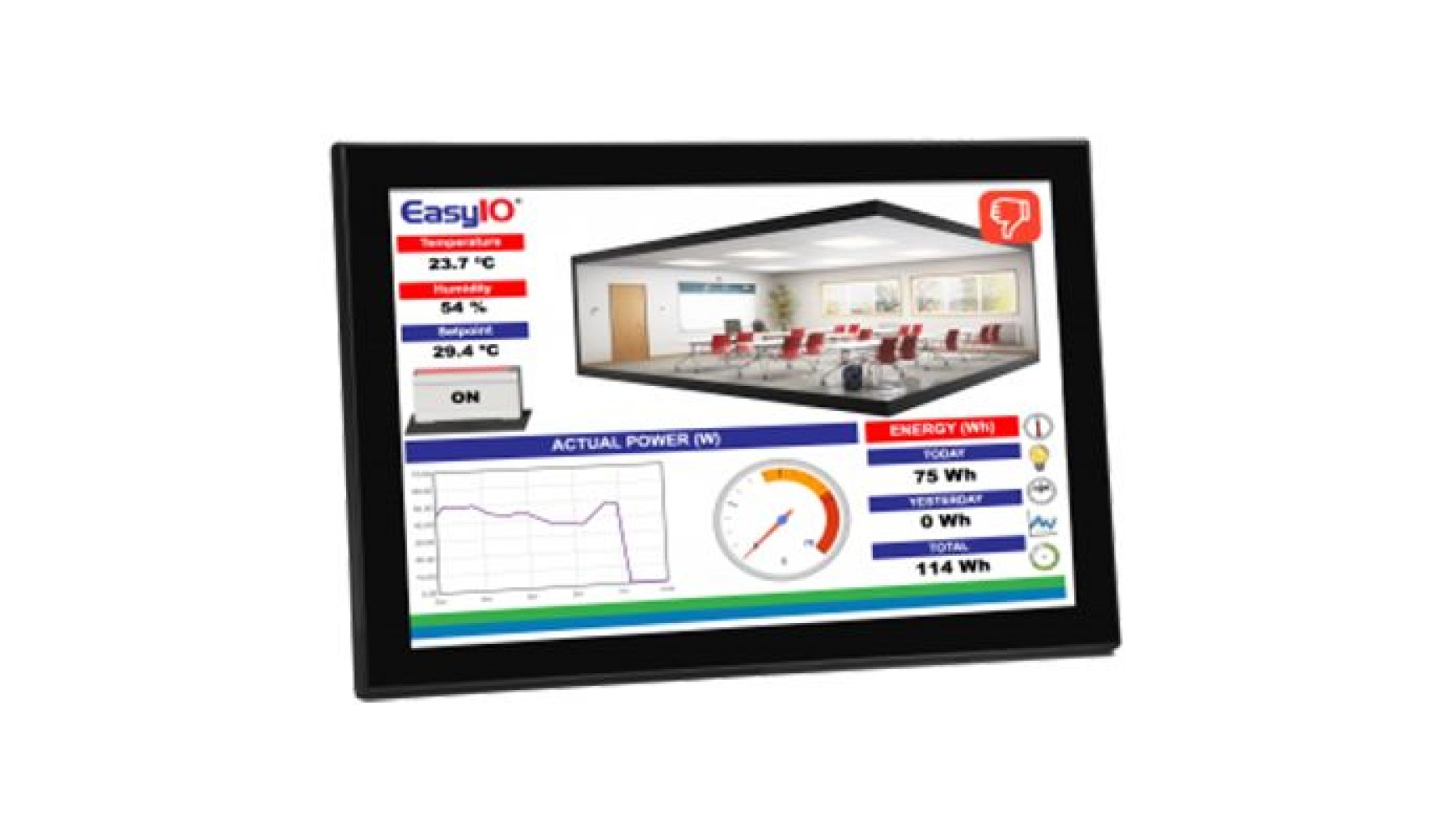 Johnson Controls EI-SH-SYSVIEW10 System View 10" Android touch panel with Wi-Fi & Ethernet