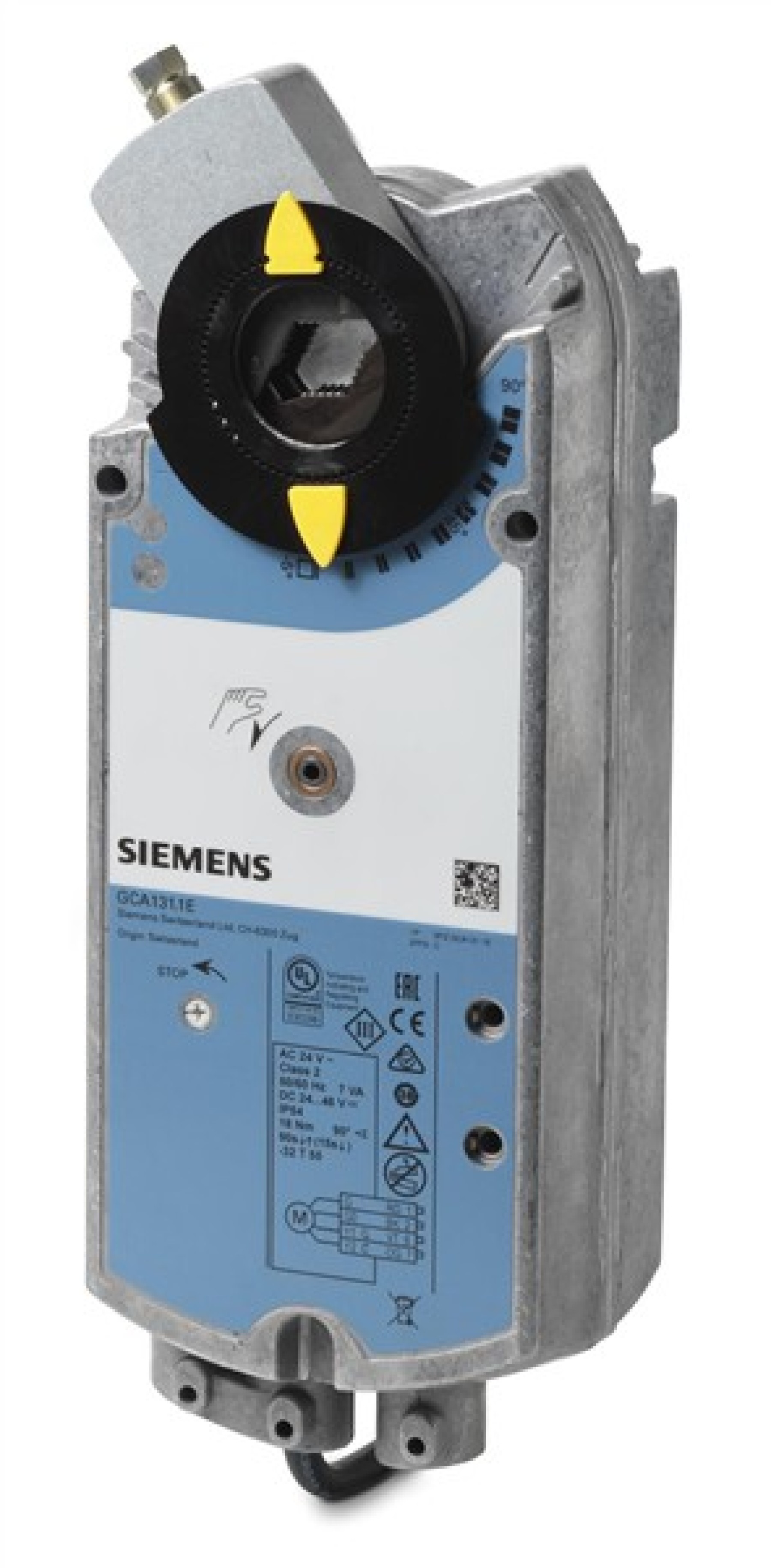 Siemens GCA131.1E 18 Nm Spring Return Rotary Damper Actuator 3 Position Control 90S 24V