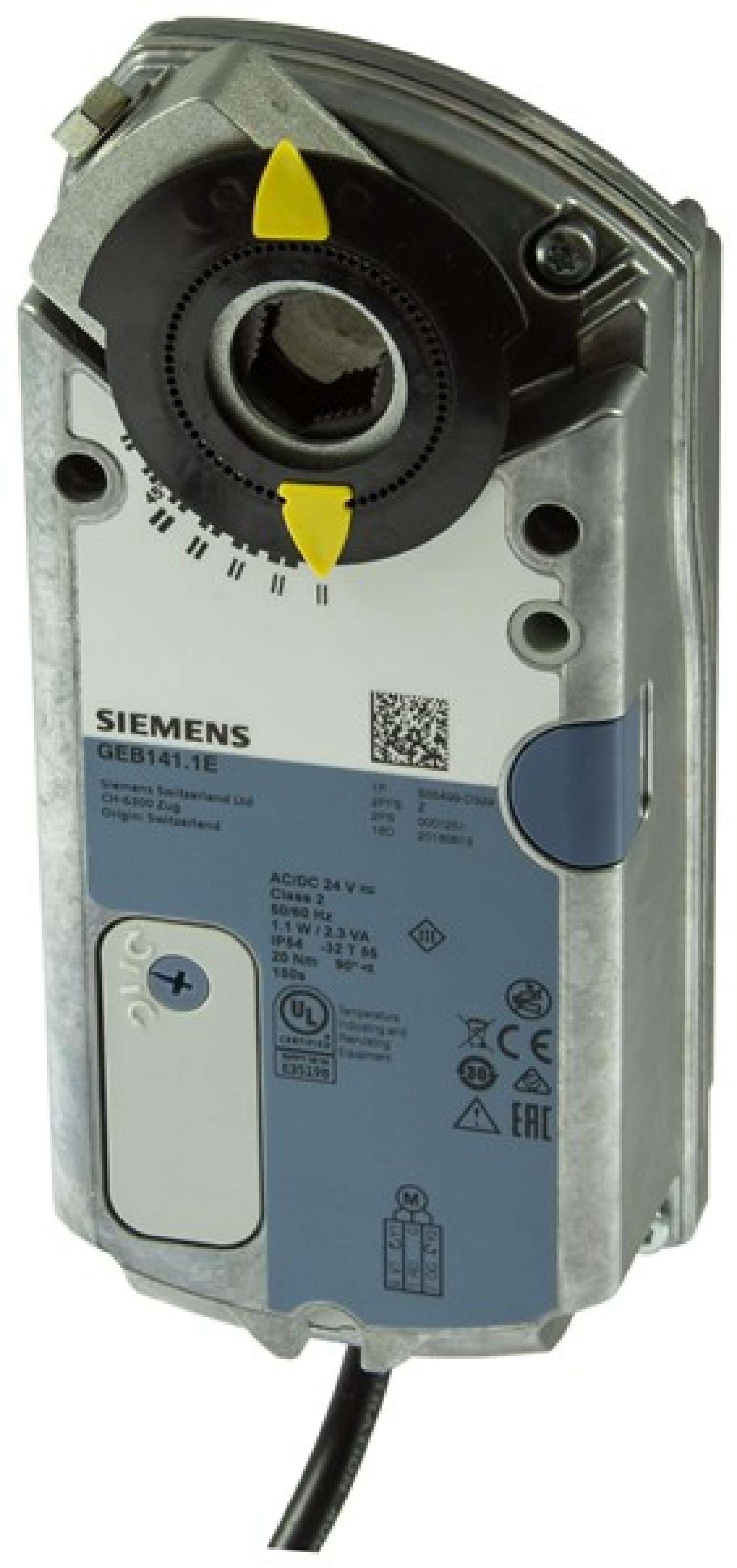 Siemens GEB141.1E 20Nm Rotary Damper Actuator 3 Position Control 150S 24 VACDC