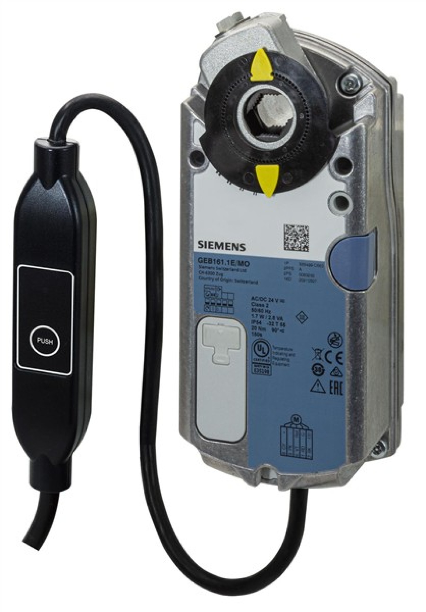 Siemens GEB161.1E/MO 15Nm Modbus Rotary Damper Actuator Non Spring Return 150S 24V