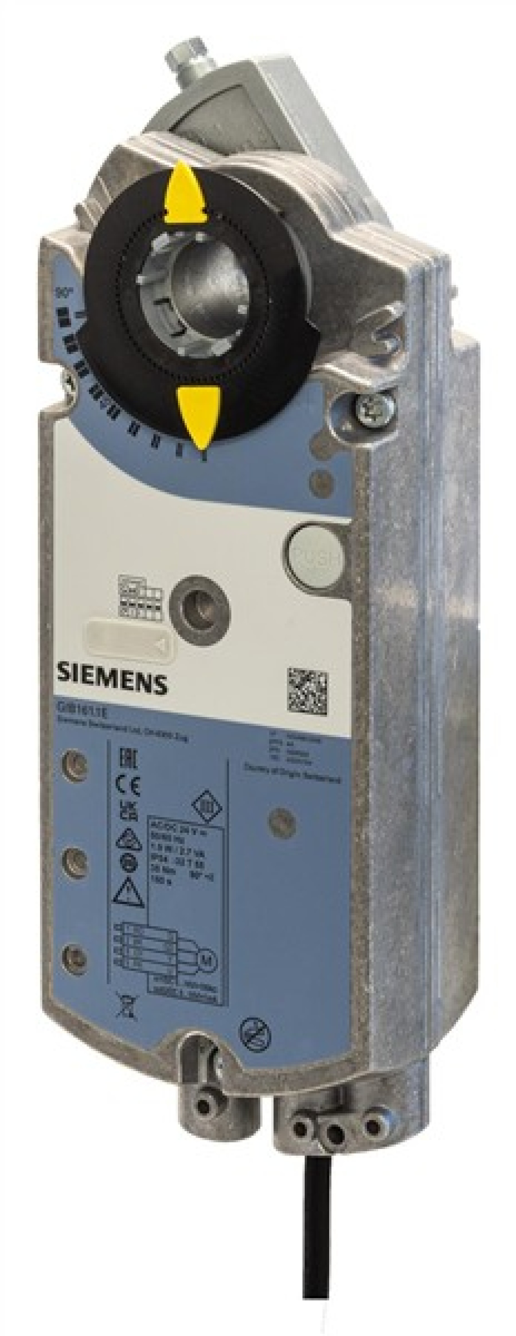 Siemens GLB163.1E 10Nm Rotary Damper Actuator with 0-10V Feedback Adjustable Offset & Span 150S 24 VACDC
