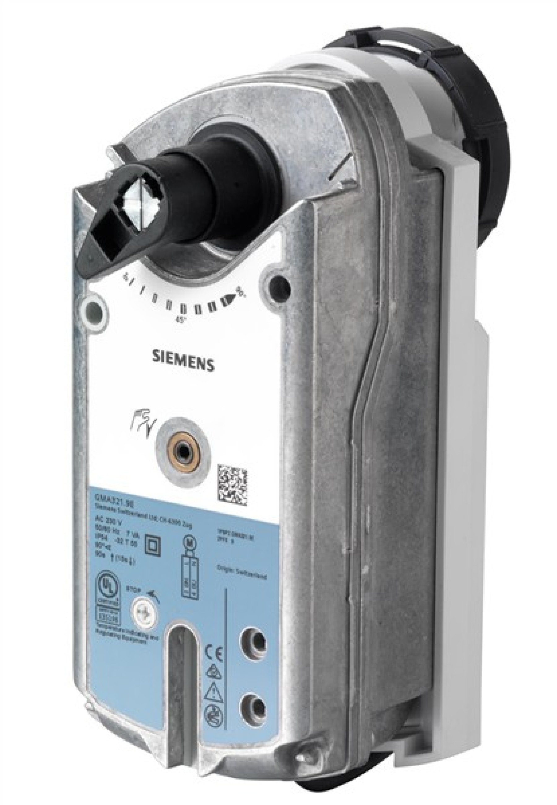 Siemens GMA321.9E 7 Nm Spring Return Rotary Valve Actuator for VAI VBI60 Ball Valves 2 Position Control 90 15 s 230V